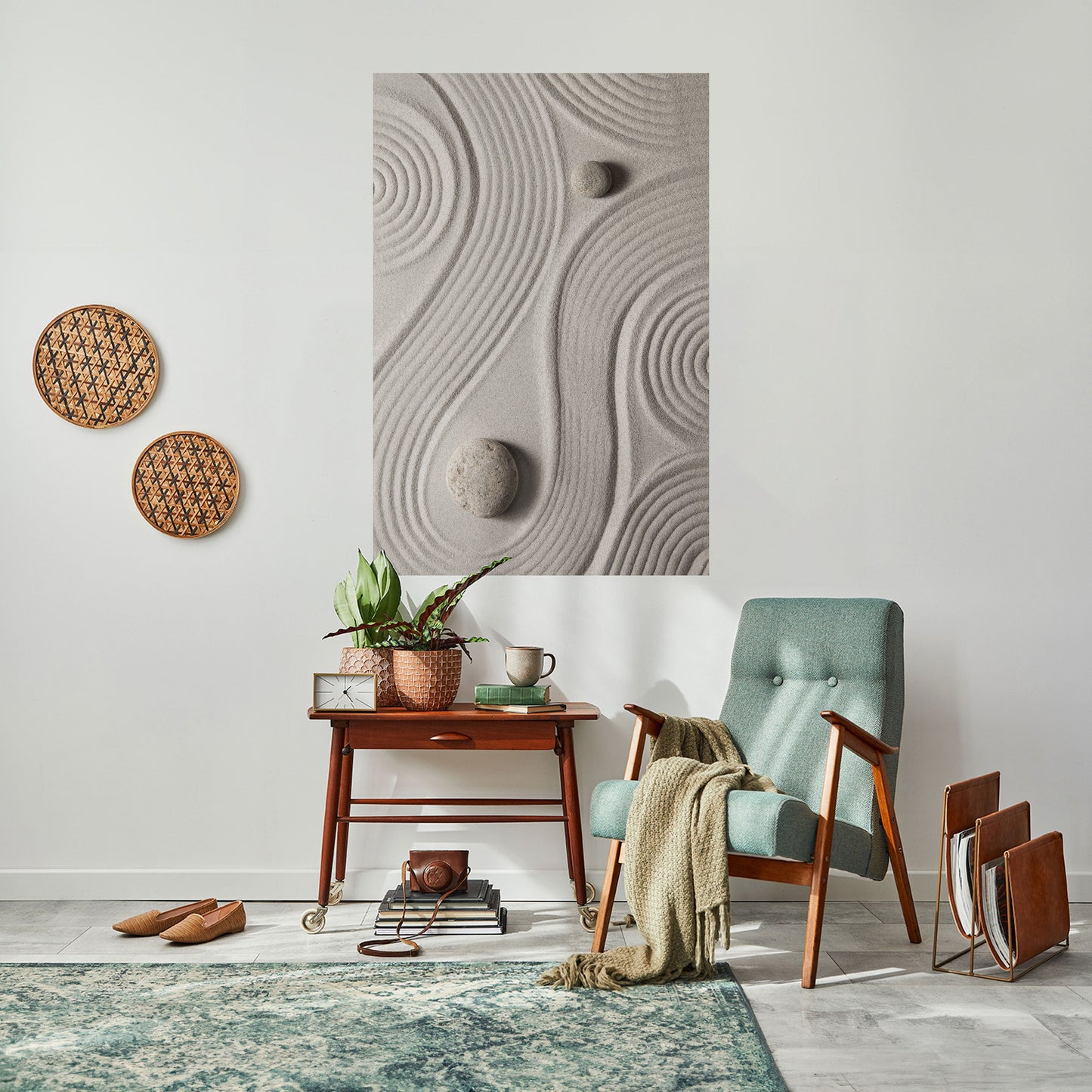 Poster verticale da staccare e attaccare SANDSWIRL SERENITY