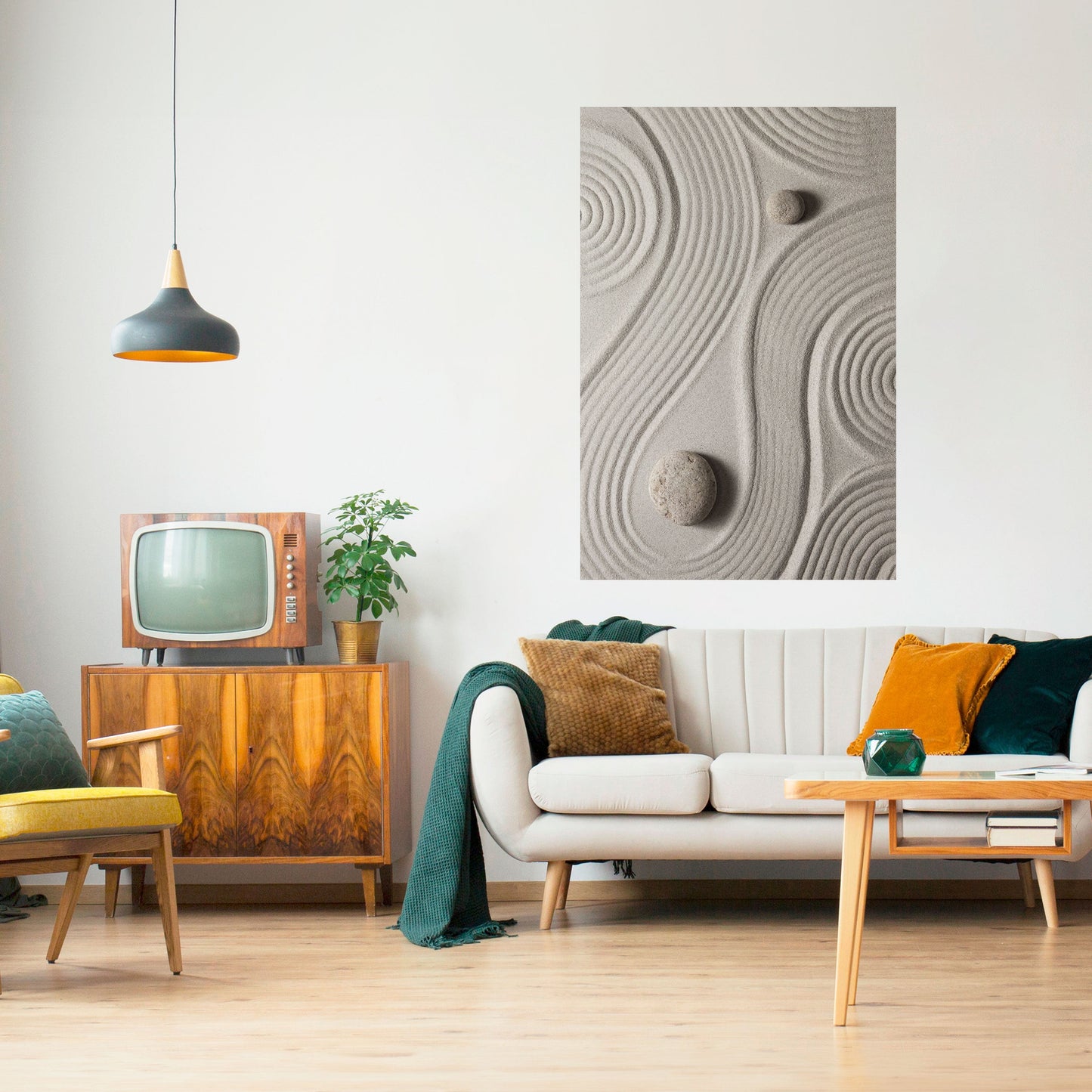 Poster verticale da staccare e attaccare SANDSWIRL SERENITY
