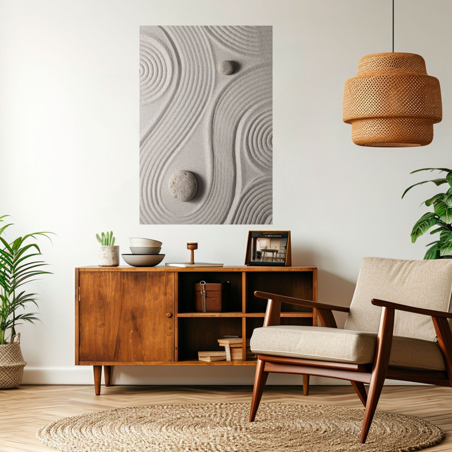 Poster verticale da staccare e attaccare SANDSWIRL SERENITY