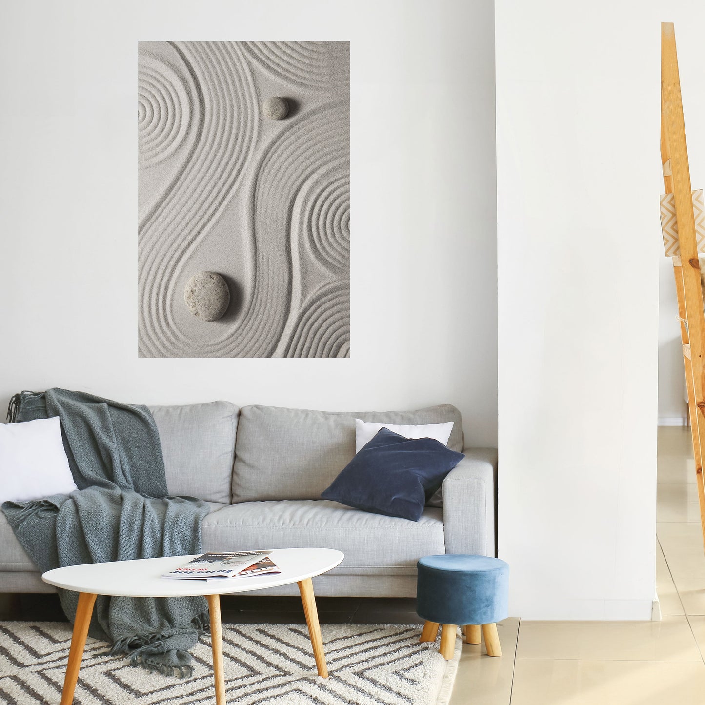 Poster verticale da staccare e attaccare SANDSWIRL SERENITY
