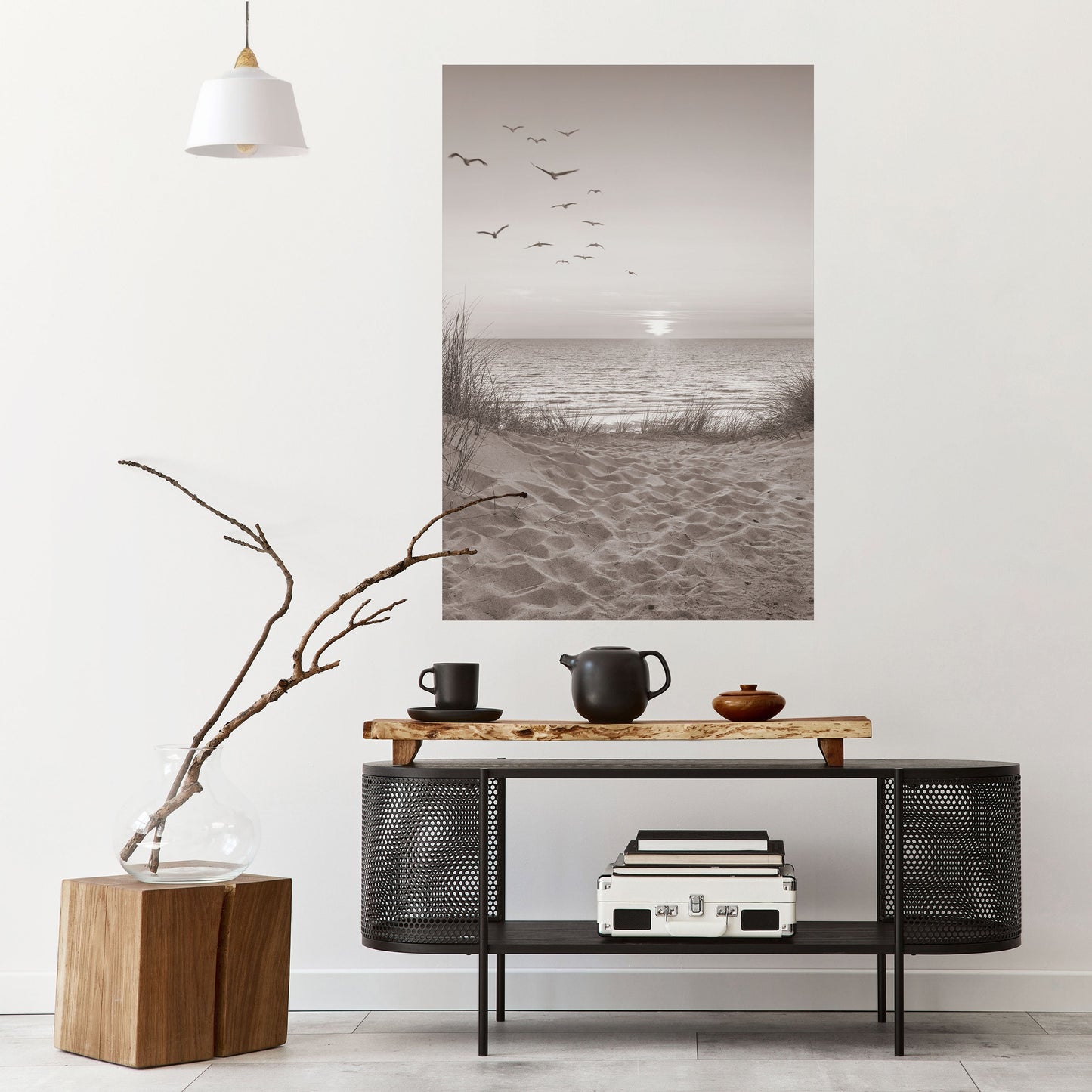 Poster verticale staccabile e attaccabile PAESAGGIO MARINO SENZA TEMPO