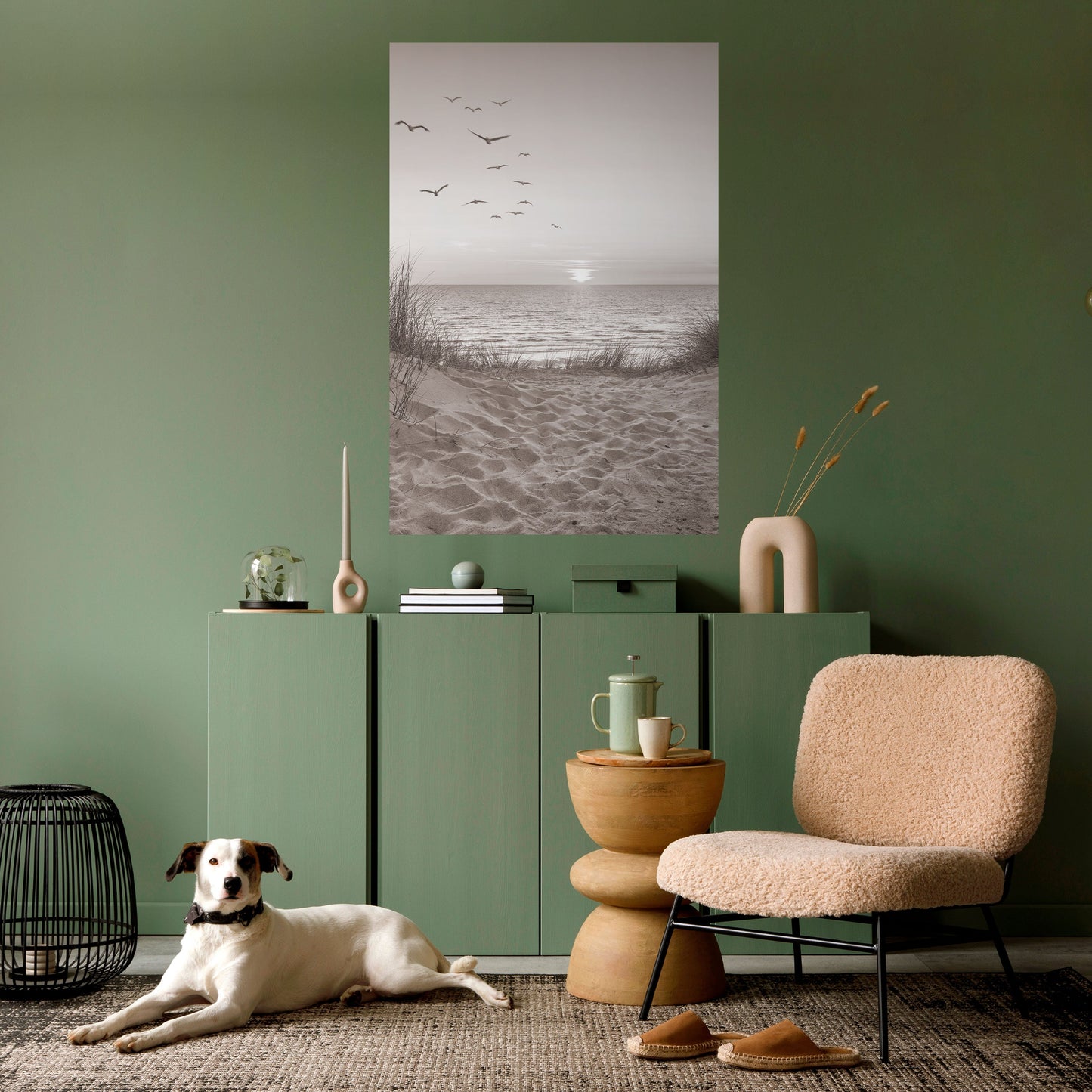 Poster verticale staccabile e attaccabile PAESAGGIO MARINO SENZA TEMPO