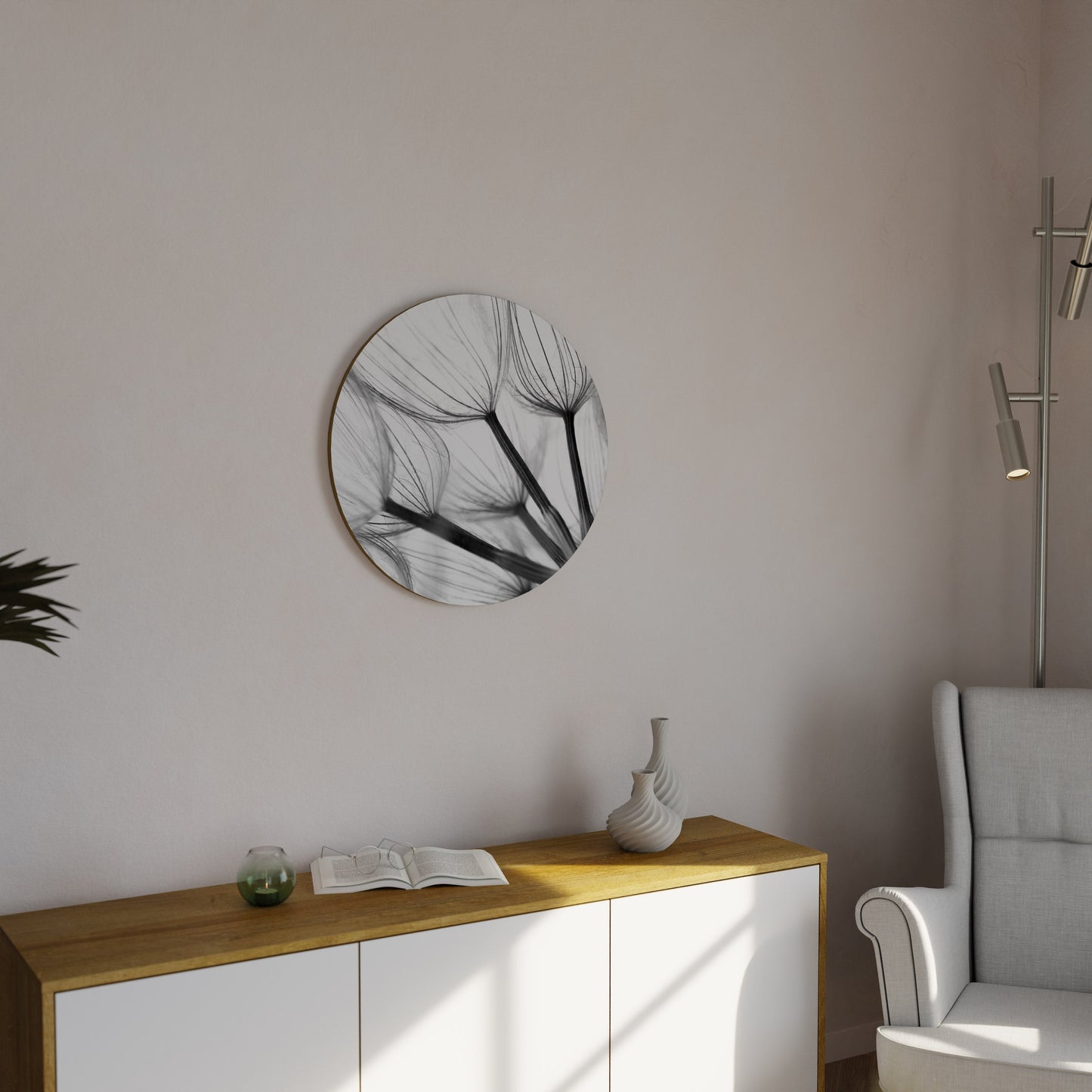 SILKEN FLIGHT Round Wall Art
