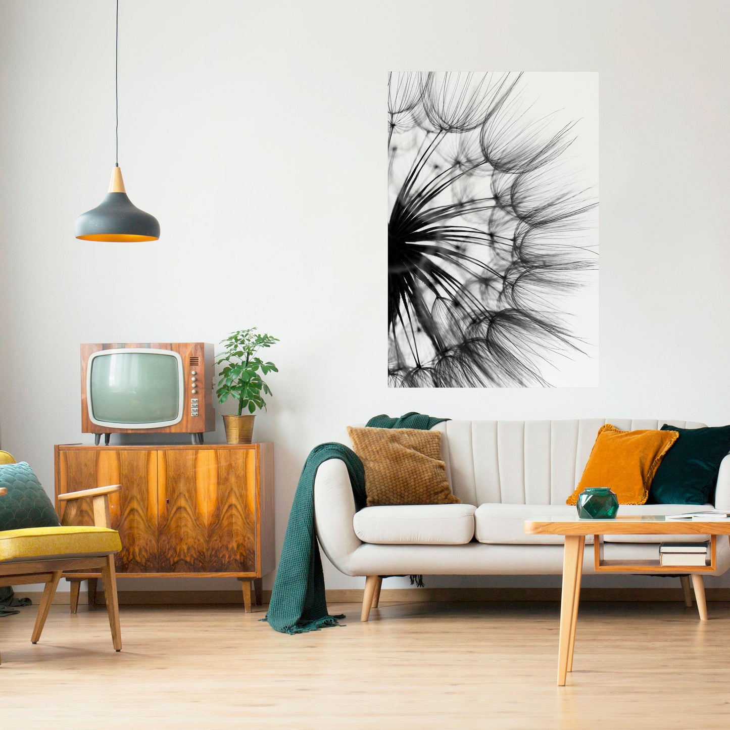 Poster verticale staccabile e attaccabile "Whispering Wildflower"