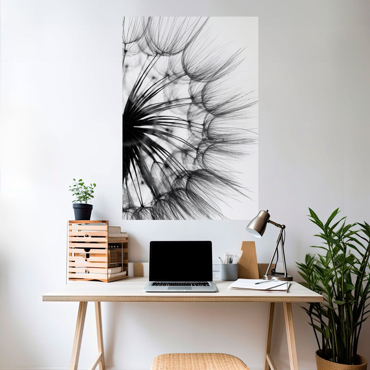 Poster verticale staccabile e attaccabile "Whispering Wildflower"