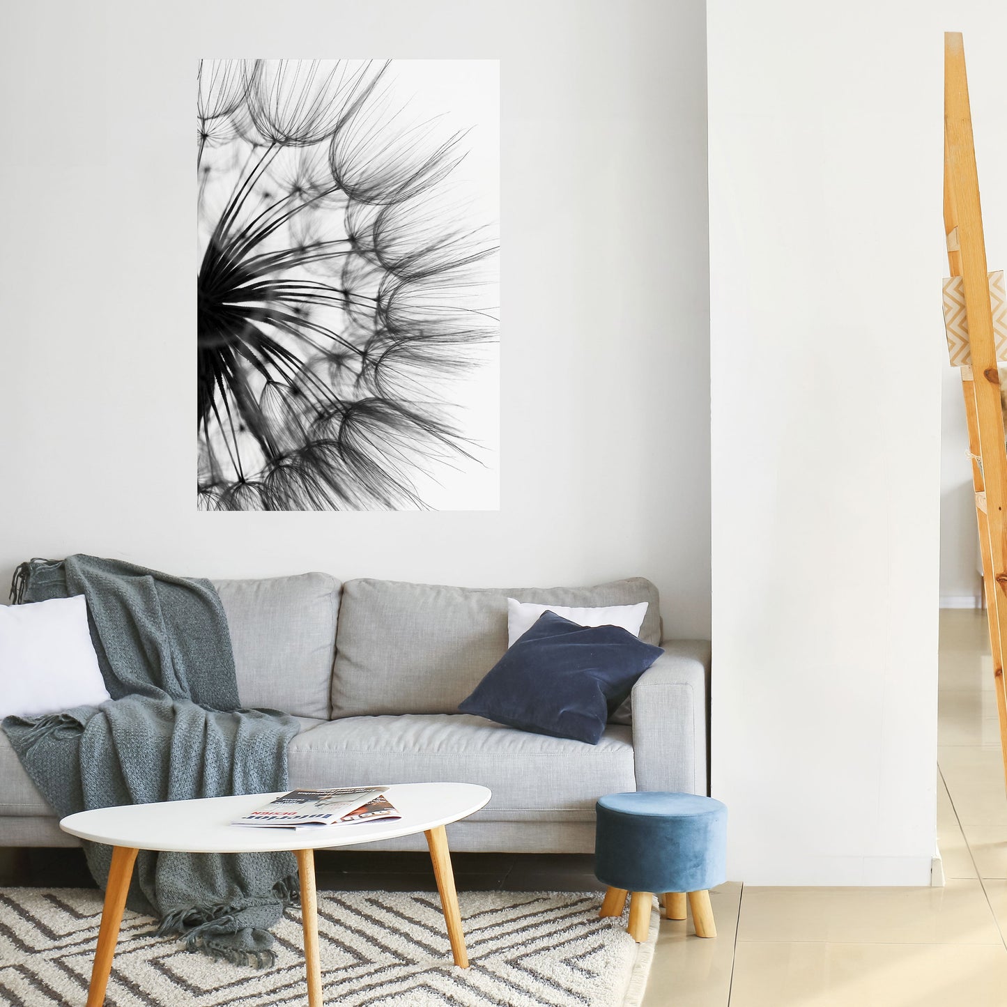 Poster verticale staccabile e attaccabile "Whispering Wildflower"