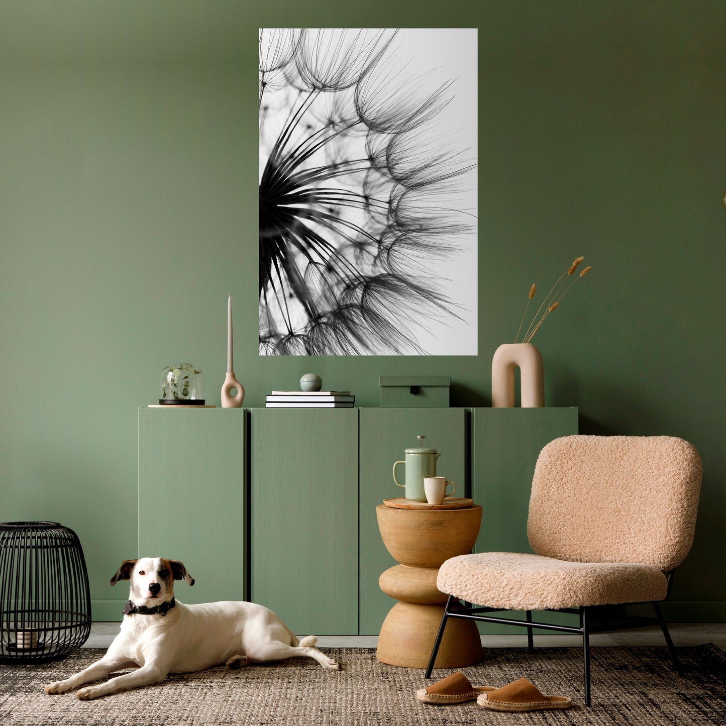 Poster verticale staccabile e attaccabile "Whispering Wildflower"