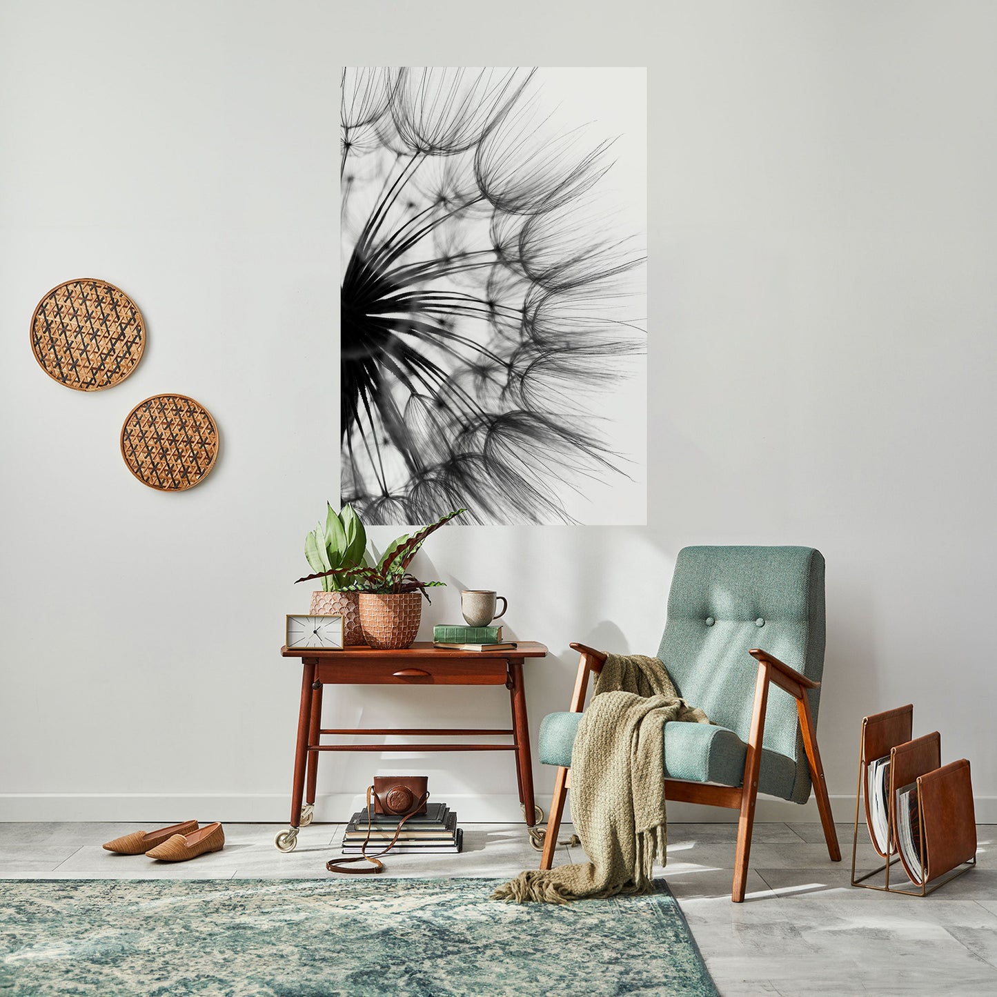 Poster verticale staccabile e attaccabile "Whispering Wildflower"
