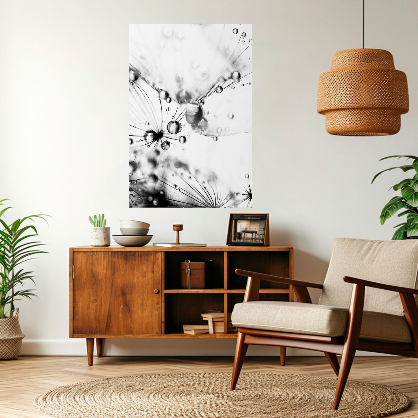 ELEGANTI GOCCE Poster verticale staccabile e attaccabile