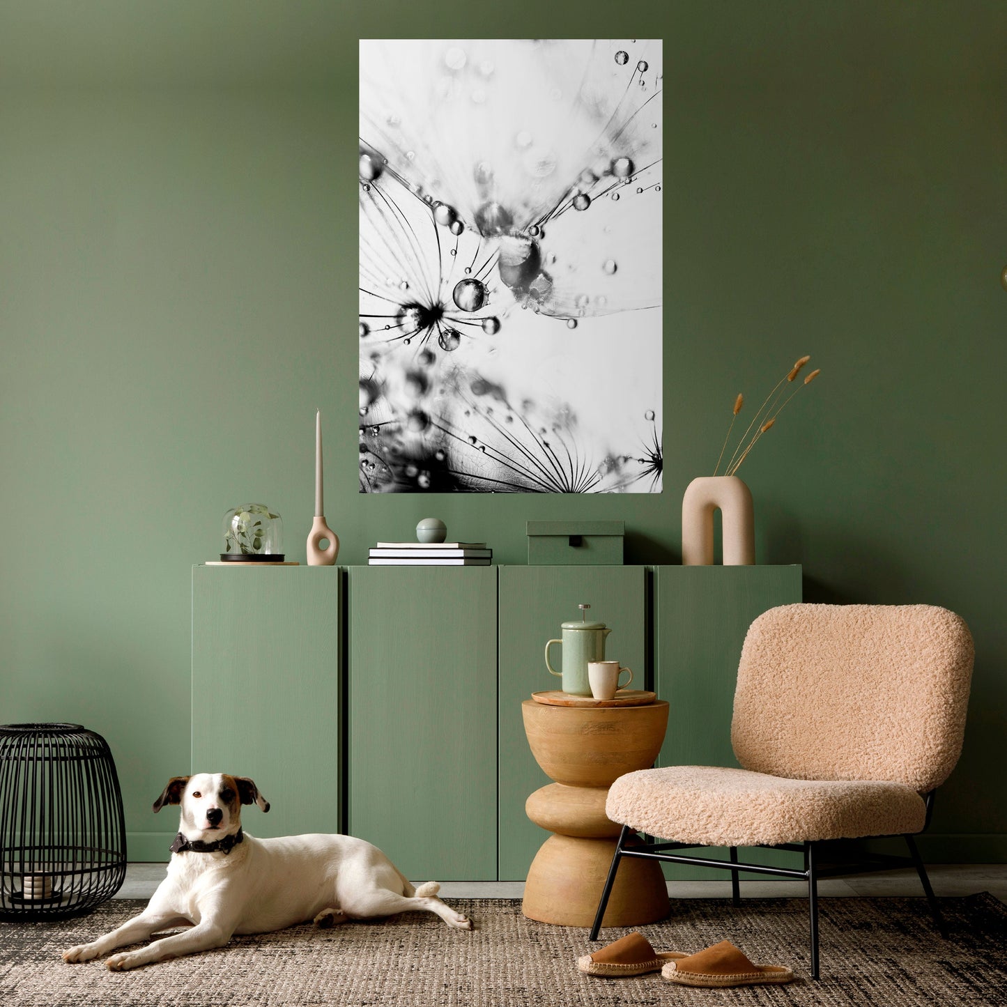 ELEGANTI GOCCE Poster verticale staccabile e attaccabile