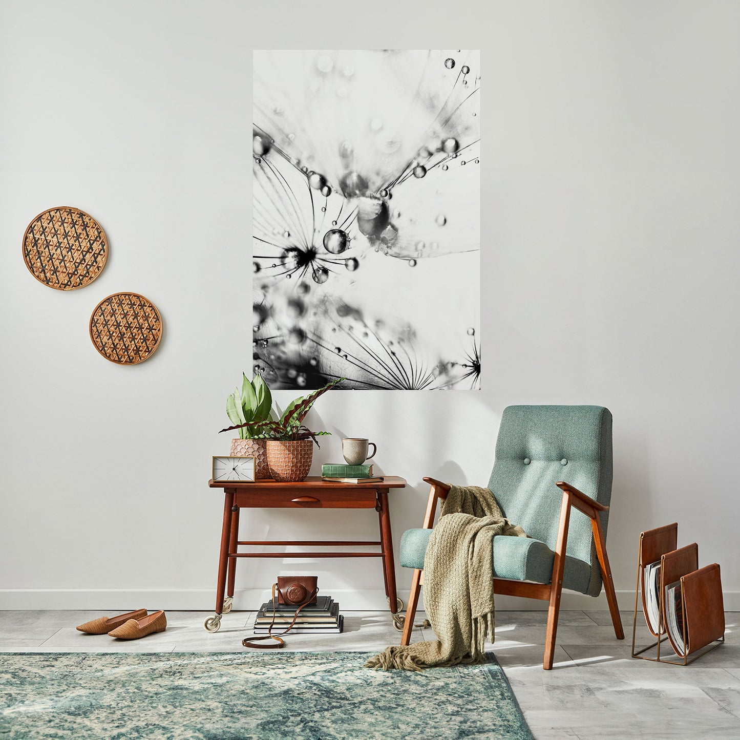 ELEGANTI GOCCE Poster verticale staccabile e attaccabile