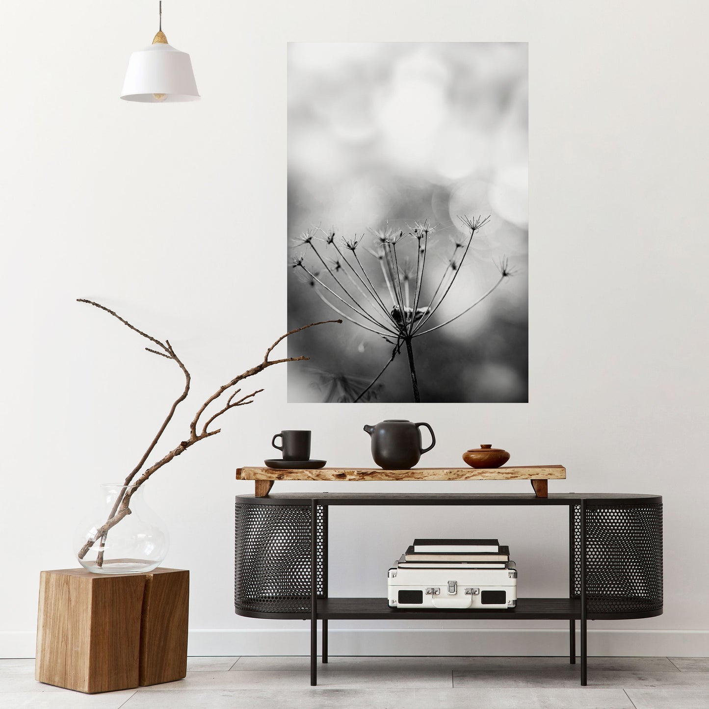 Poster verticale staccabile e attaccabile MINIMALIST BLOOM