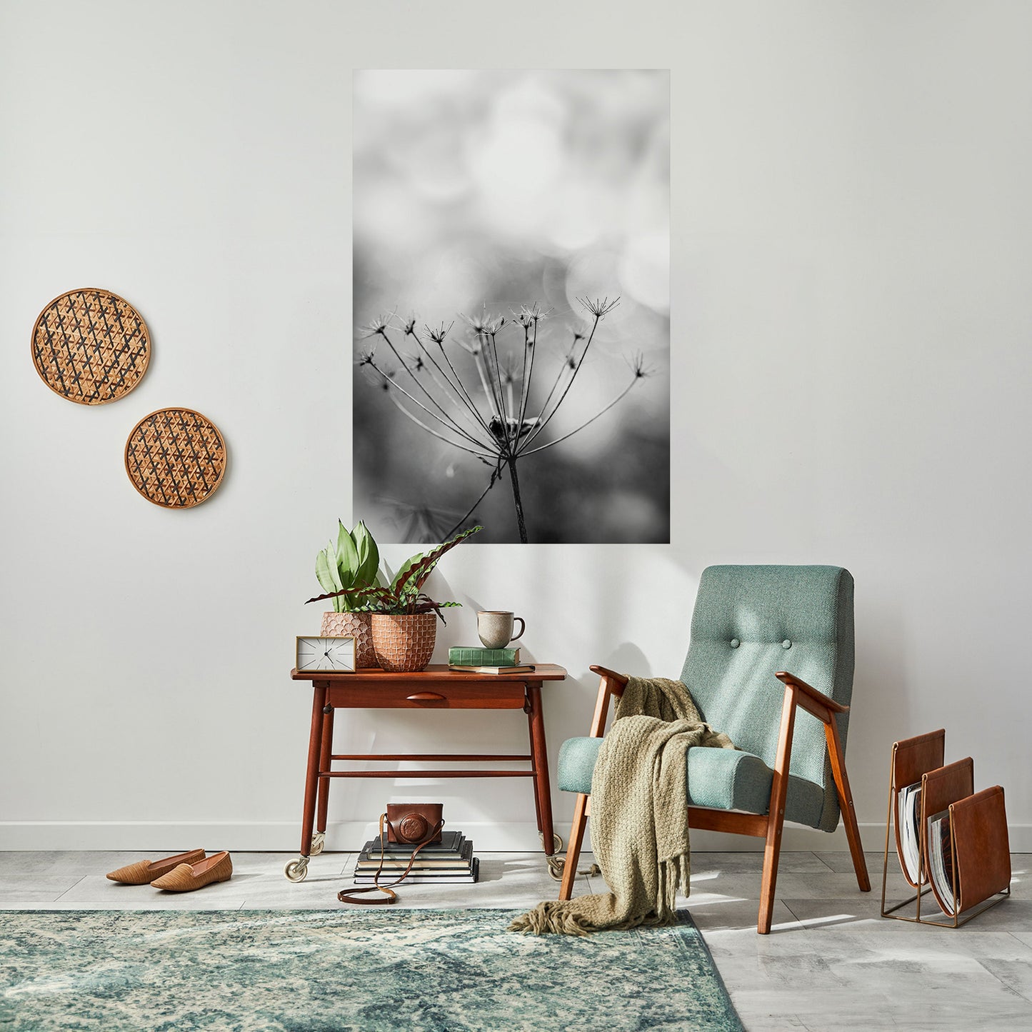Poster verticale staccabile e attaccabile MINIMALIST BLOOM