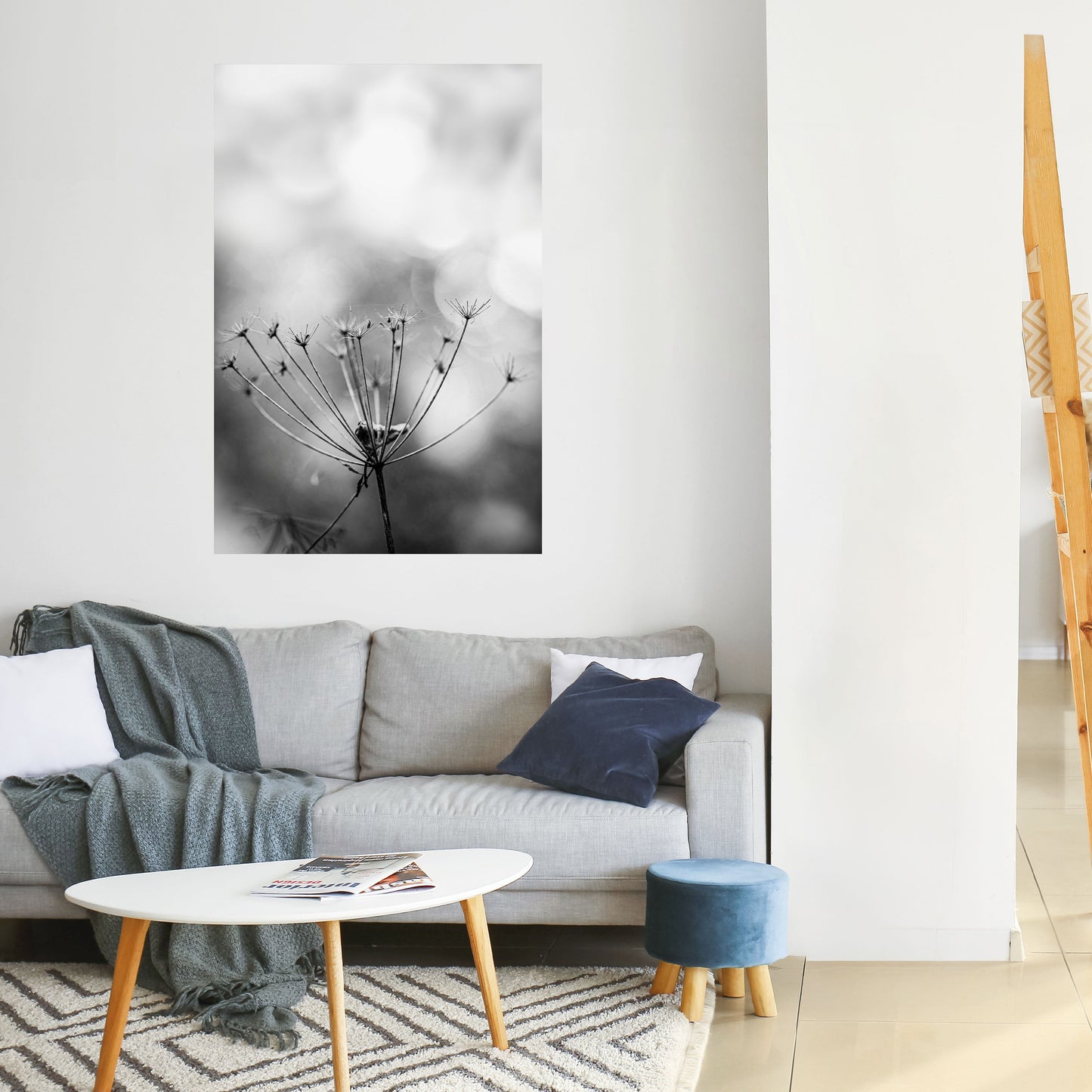 Poster verticale staccabile e attaccabile MINIMALIST BLOOM