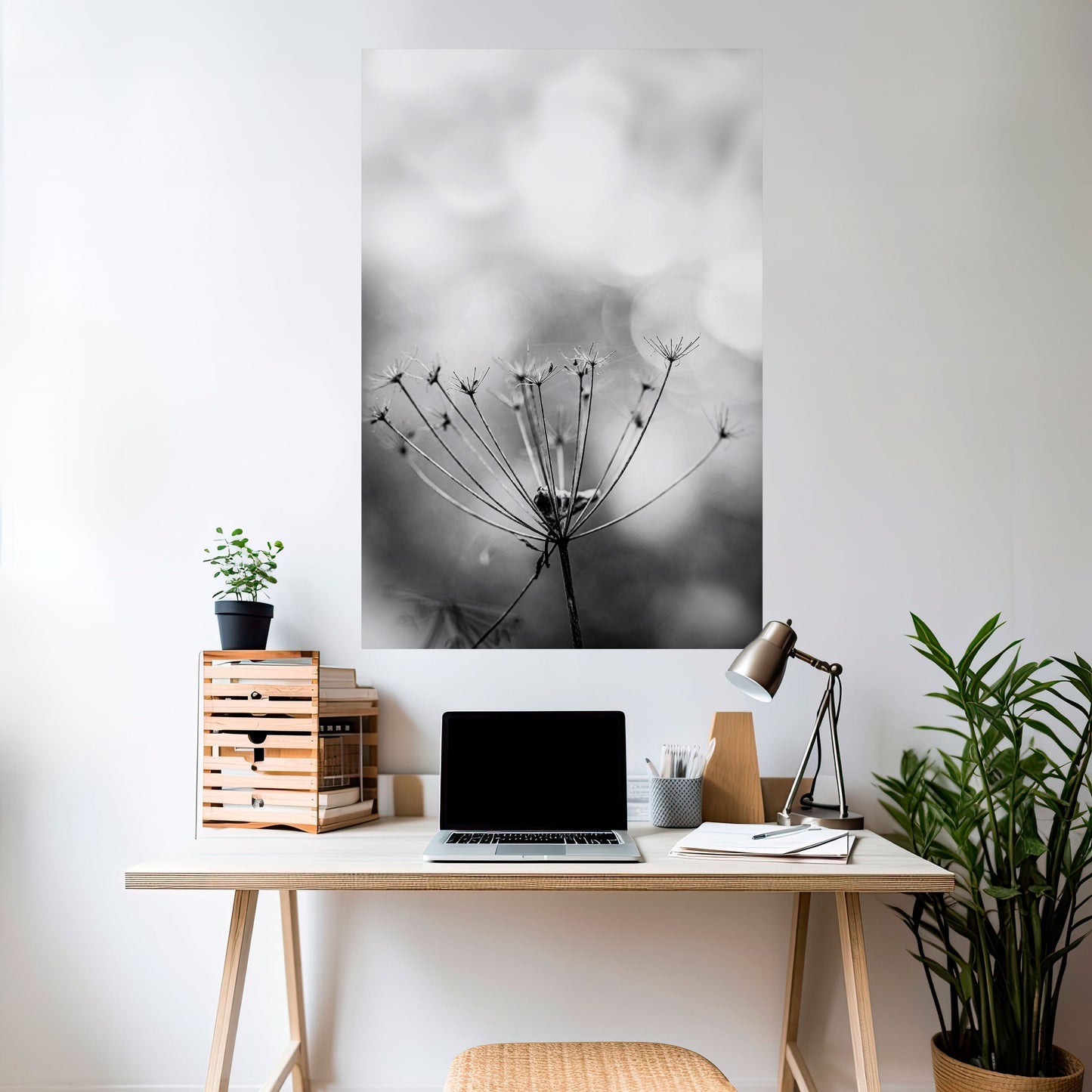 Poster verticale staccabile e attaccabile MINIMALIST BLOOM