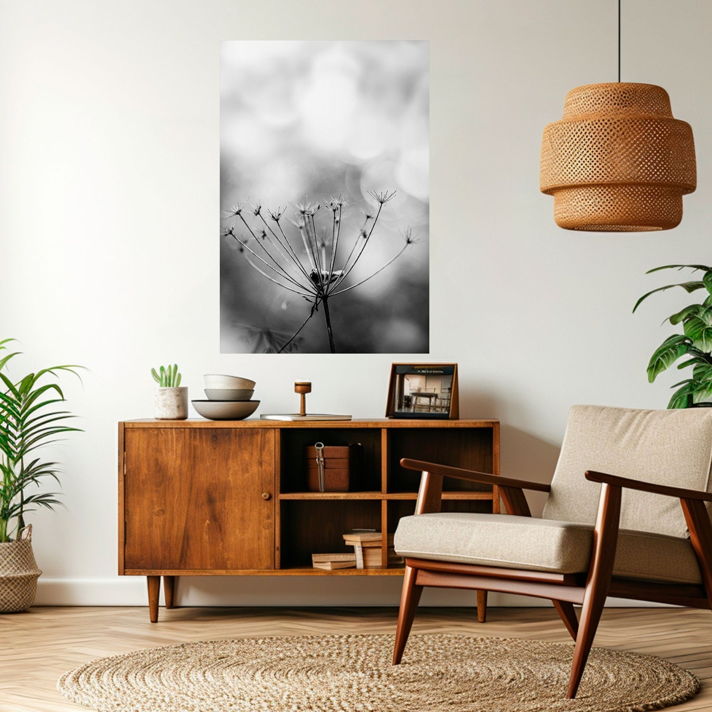 Poster verticale staccabile e attaccabile MINIMALIST BLOOM
