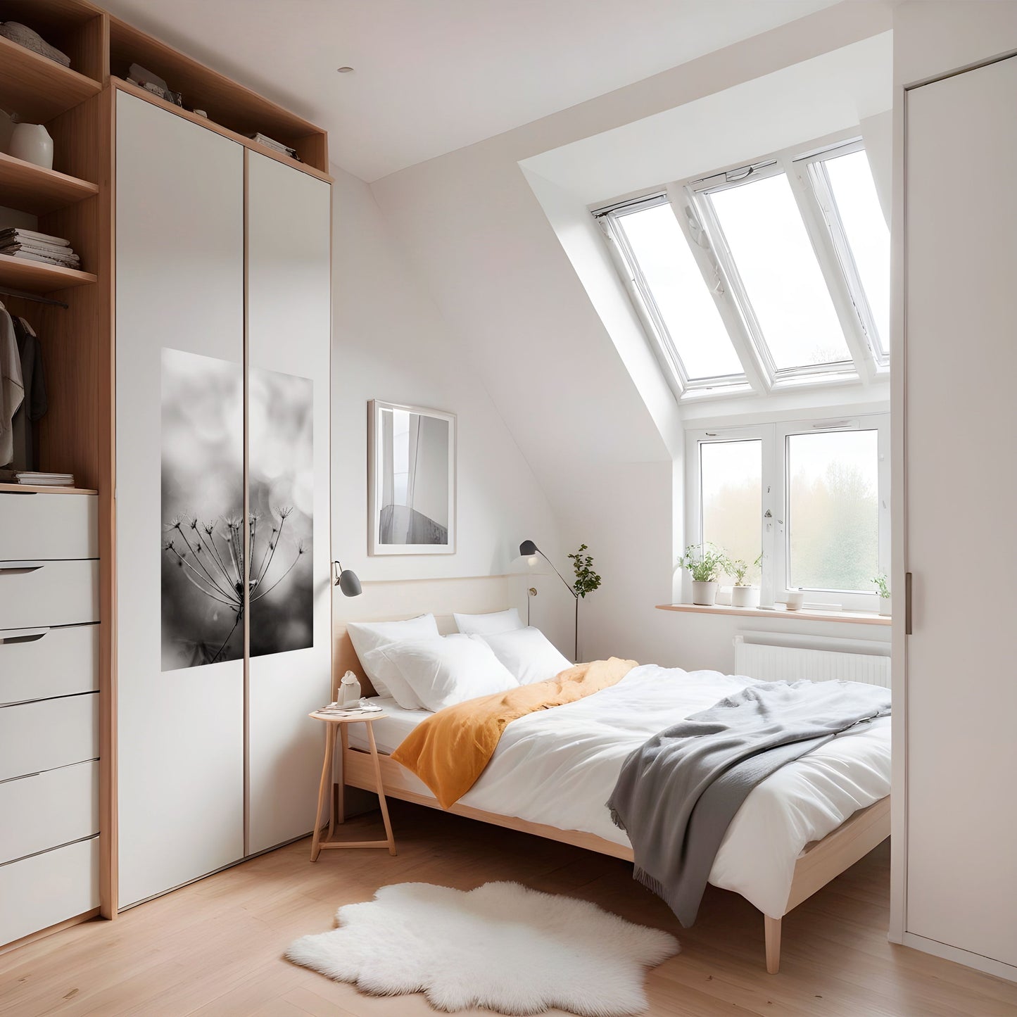 Poster verticale staccabile e attaccabile MINIMALIST BLOOM
