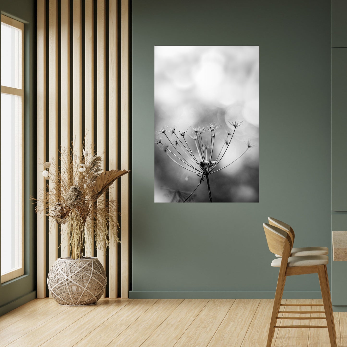 Poster verticale staccabile e attaccabile MINIMALIST BLOOM