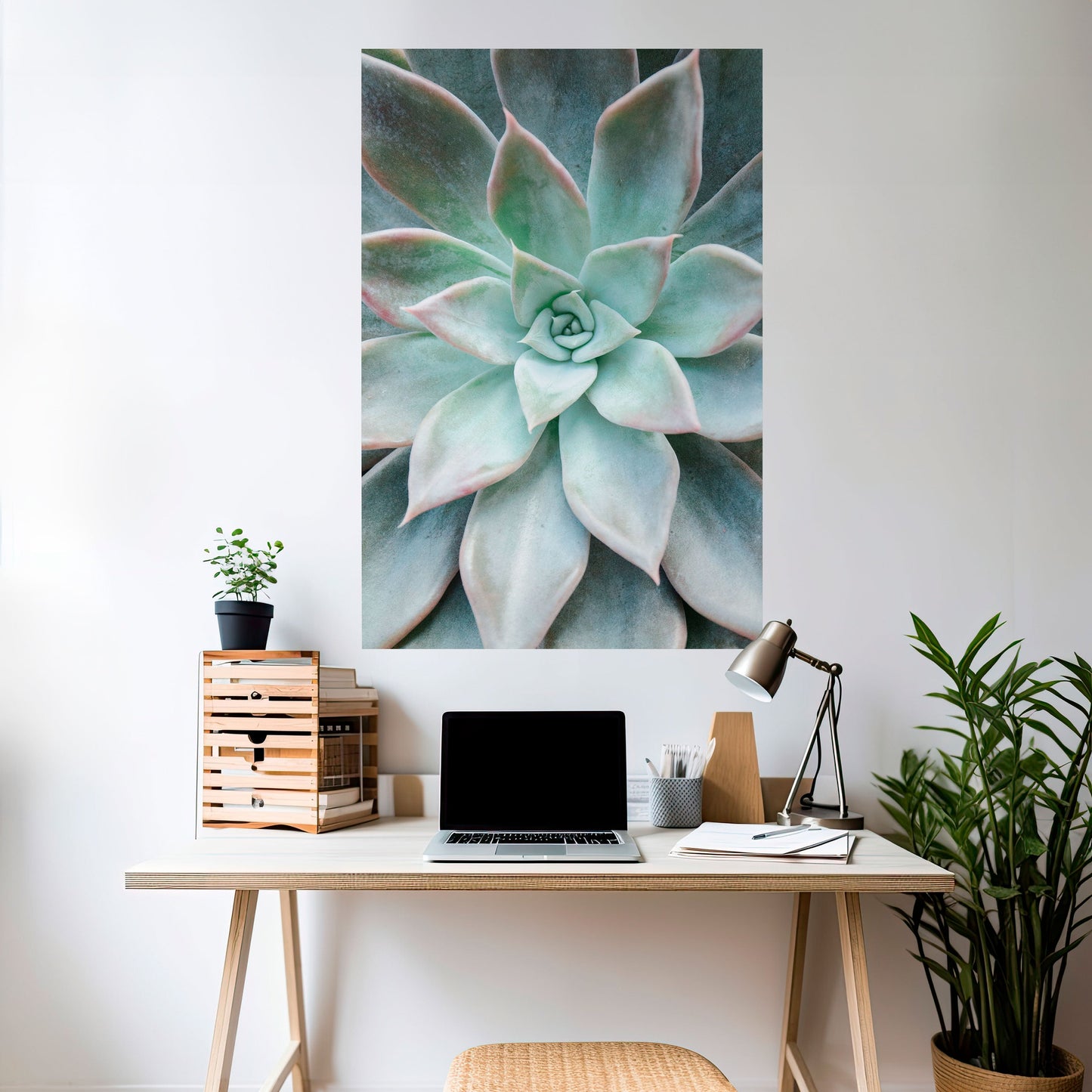 Poster verticale staccabile e attaccabile "MAGIA DEL GIARDINO GEOMETRICO"