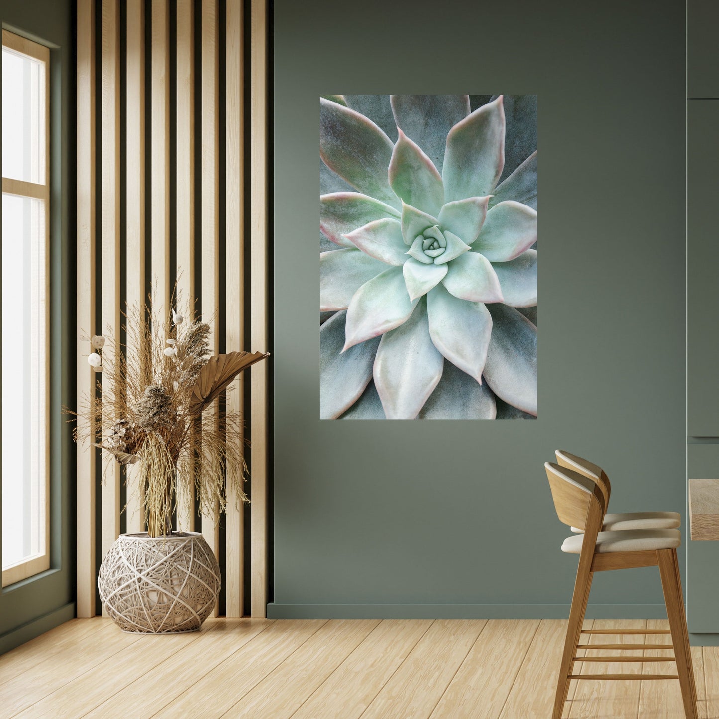 Poster verticale staccabile e attaccabile "MAGIA DEL GIARDINO GEOMETRICO"