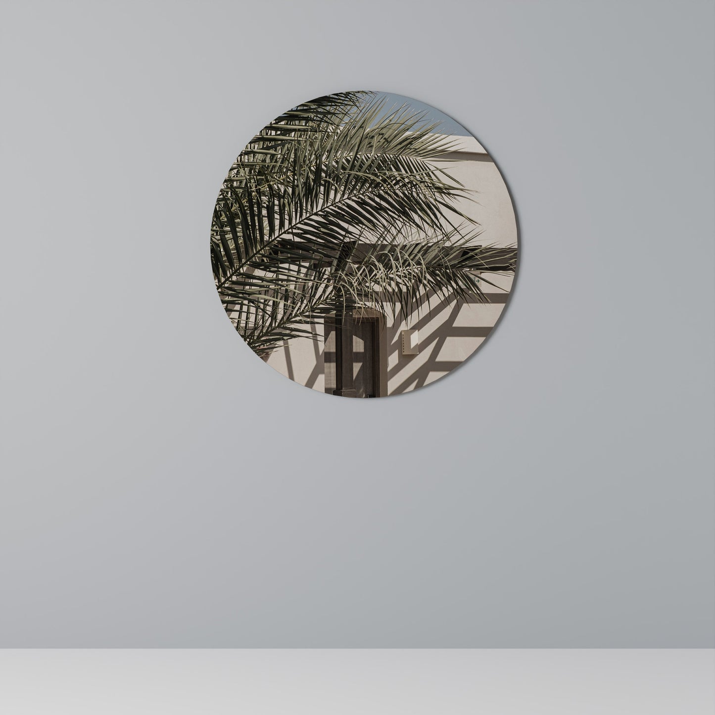 PALM SHADOW DANCE - Decorazione murale rotonda