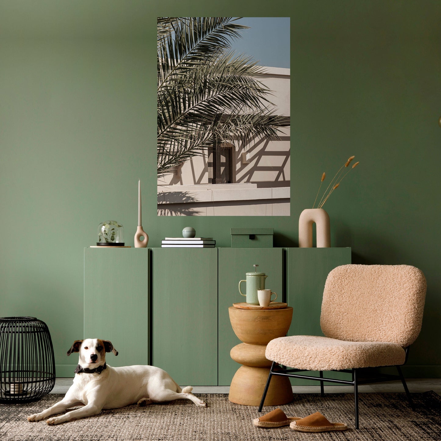 Poster verticale staccabile e attaccabile PALM SHADOW DANCE