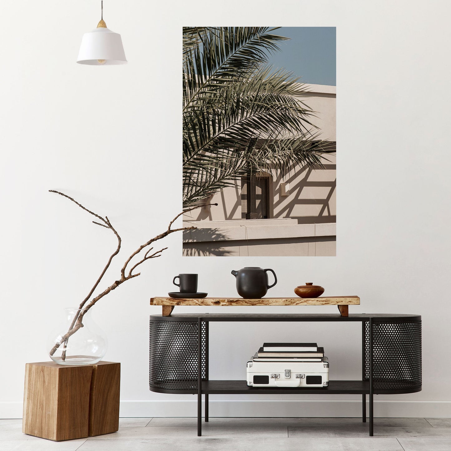 Poster verticale staccabile e attaccabile PALM SHADOW DANCE