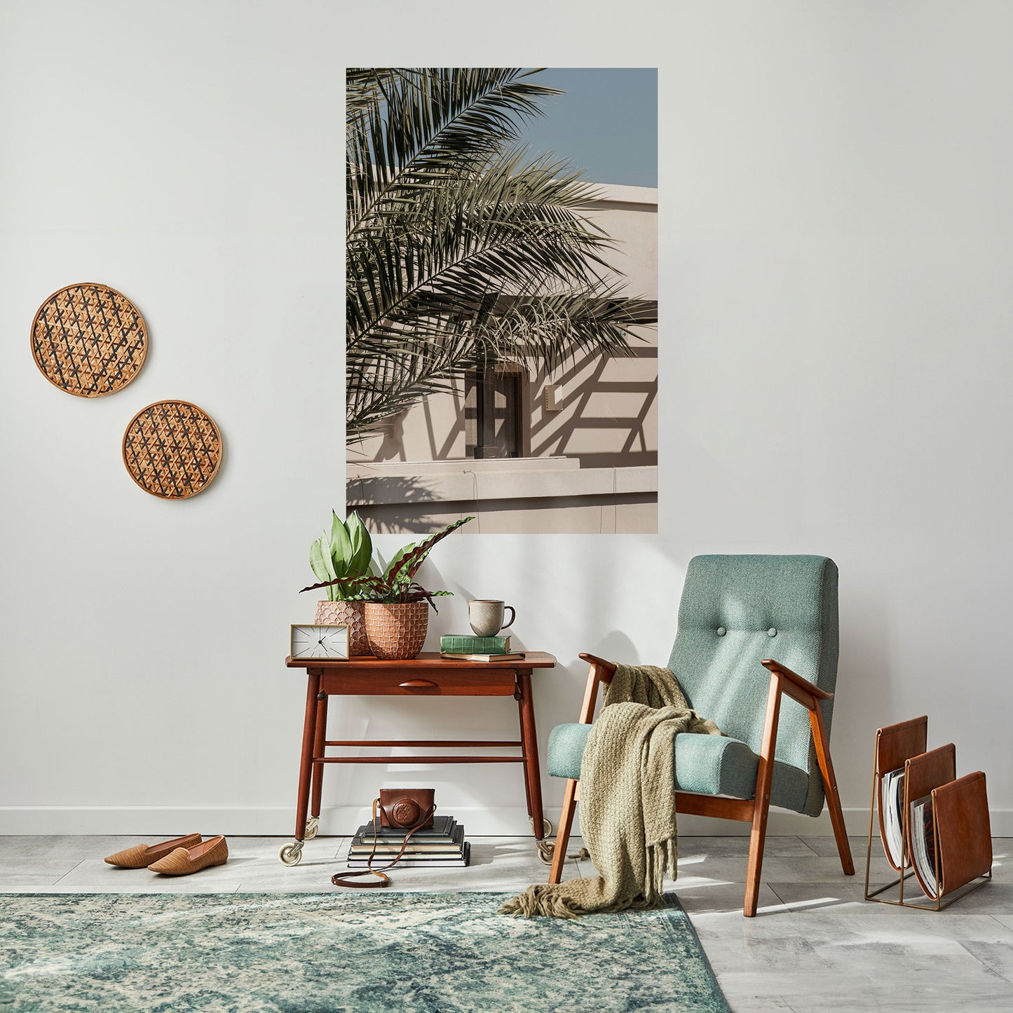 Poster verticale staccabile e attaccabile PALM SHADOW DANCE