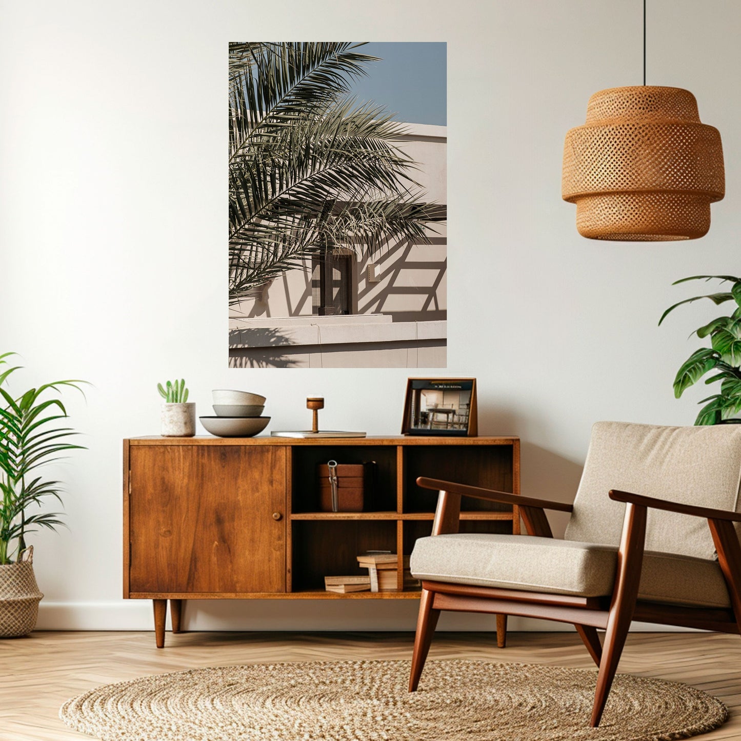 Poster verticale staccabile e attaccabile PALM SHADOW DANCE