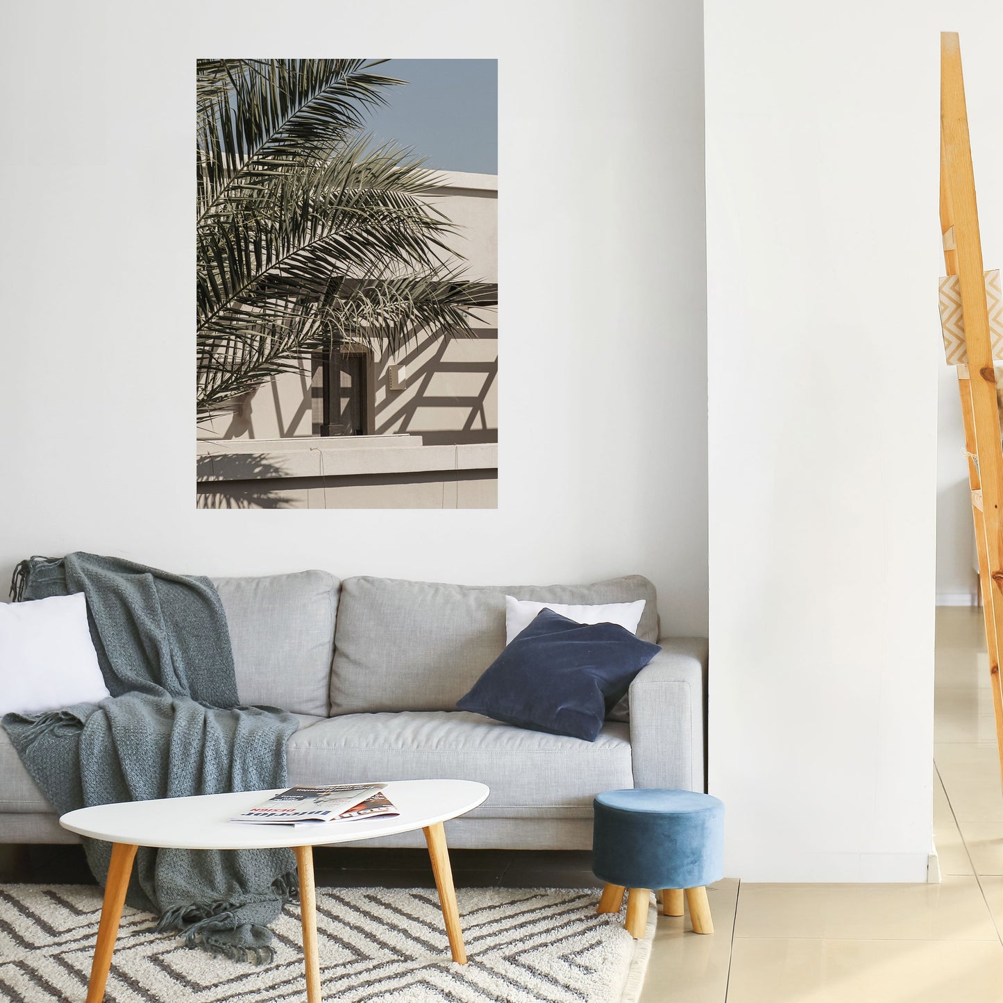Poster verticale staccabile e attaccabile PALM SHADOW DANCE