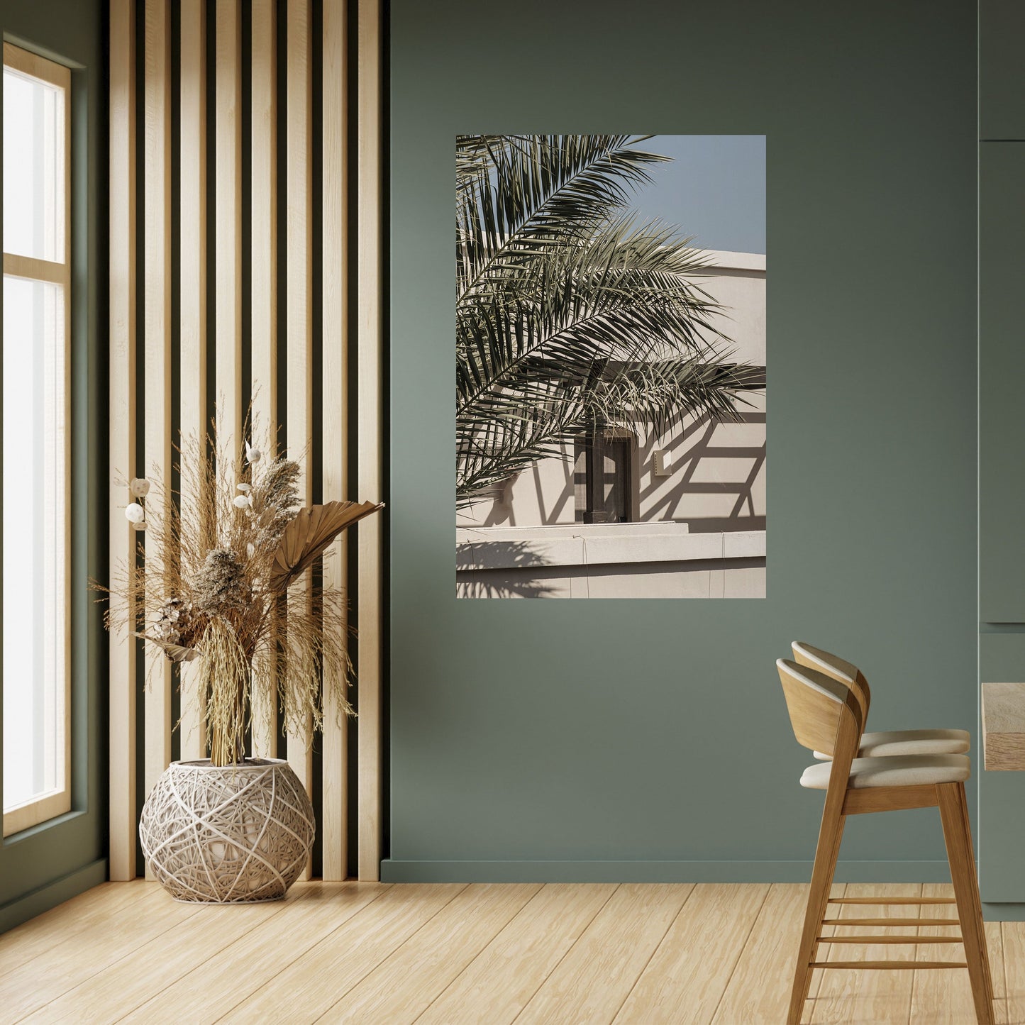 Poster verticale staccabile e attaccabile PALM SHADOW DANCE