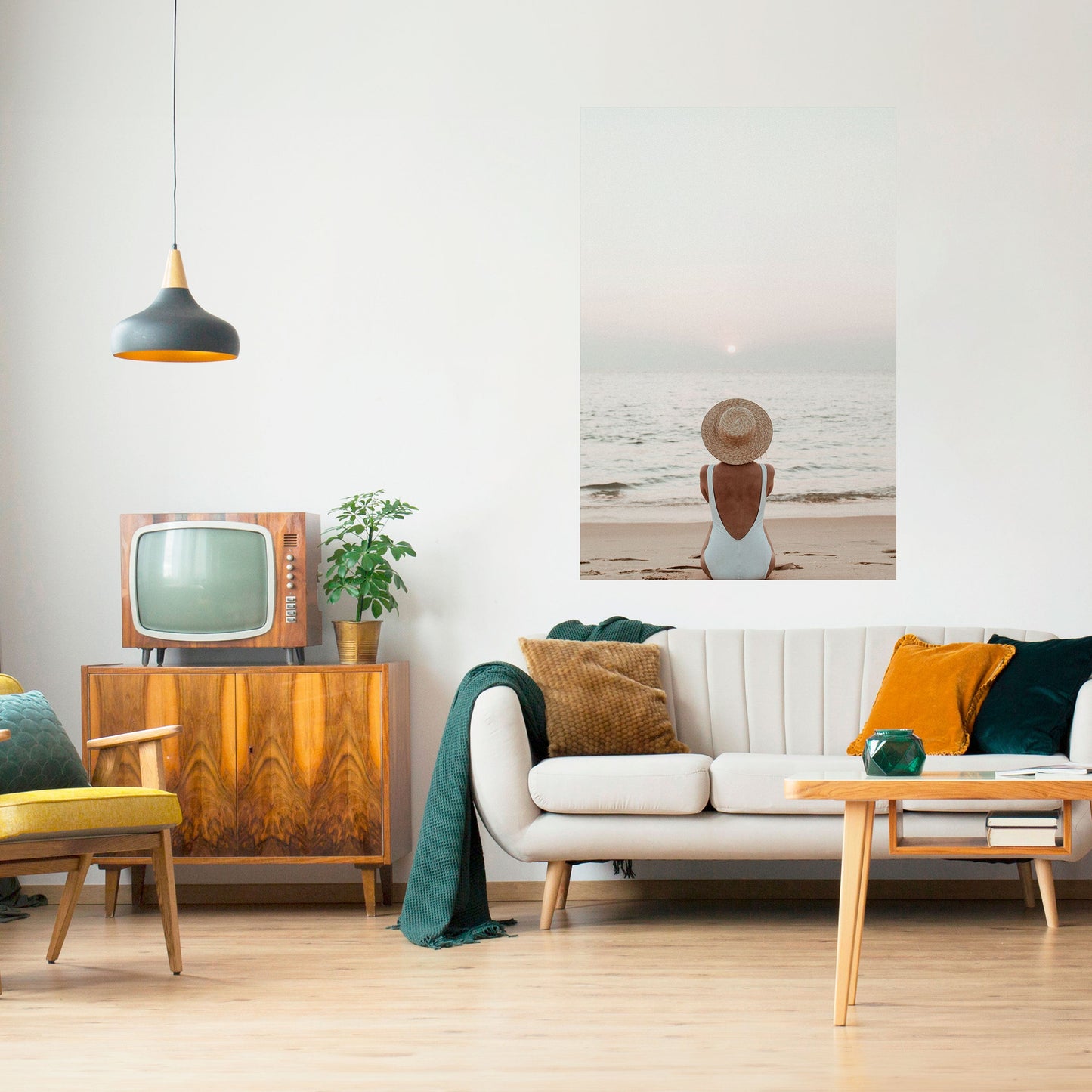 Poster verticale SAND AND SOLITUDE stacca e attacca