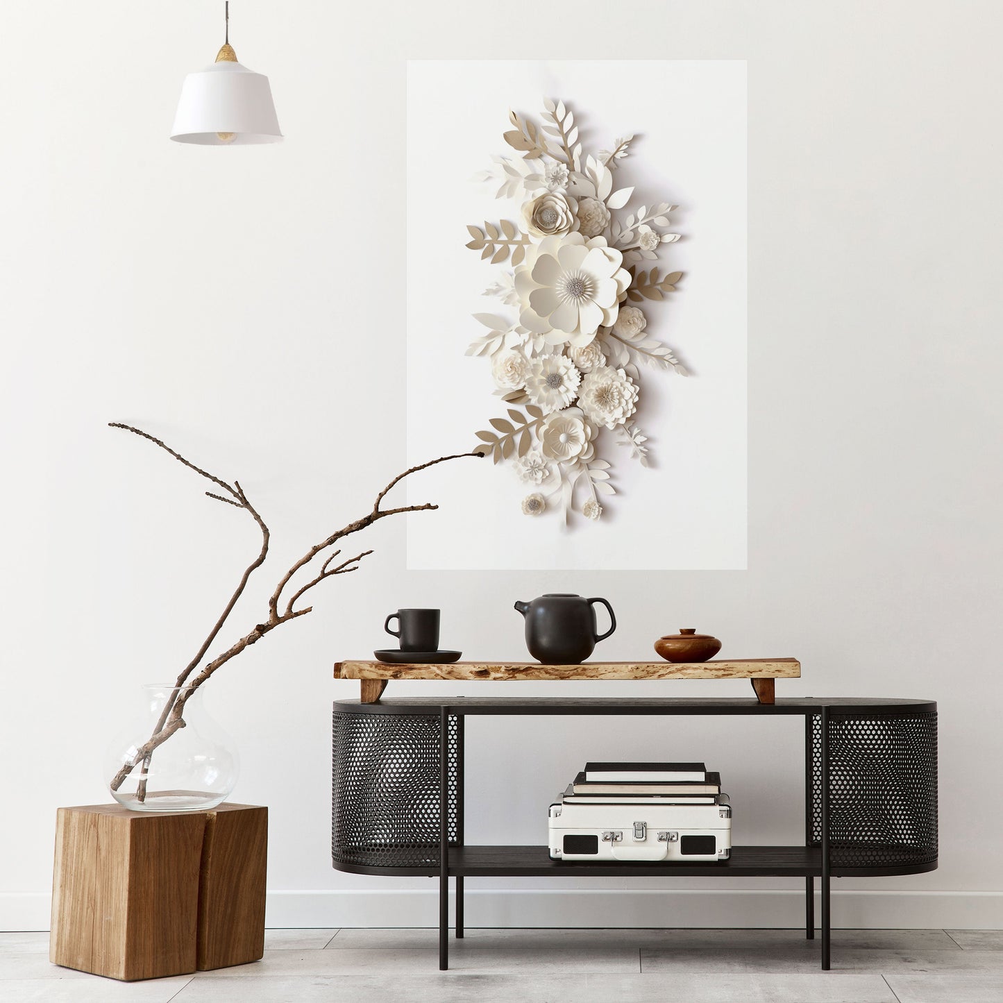 BLUSHING BOUQUET Poster verticale staccabile e attaccabile
