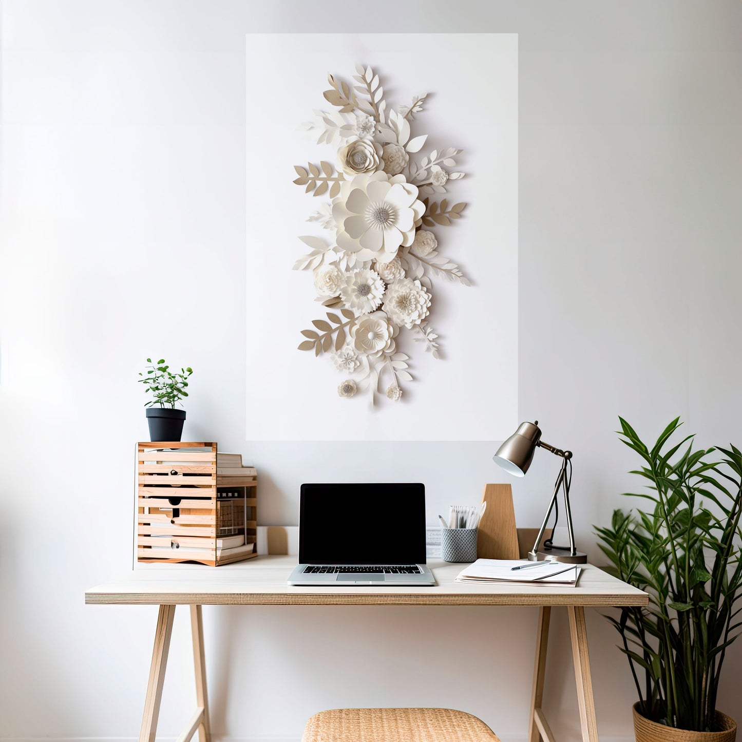BLUSHING BOUQUET Poster verticale staccabile e attaccabile