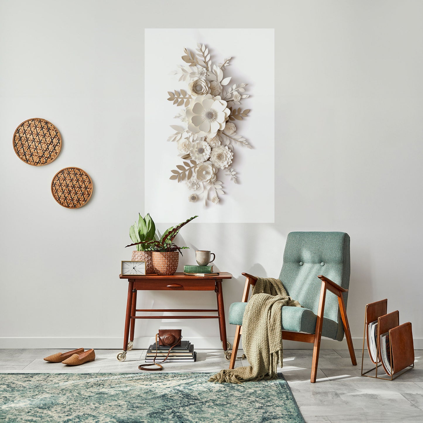 BLUSHING BOUQUET Poster verticale staccabile e attaccabile
