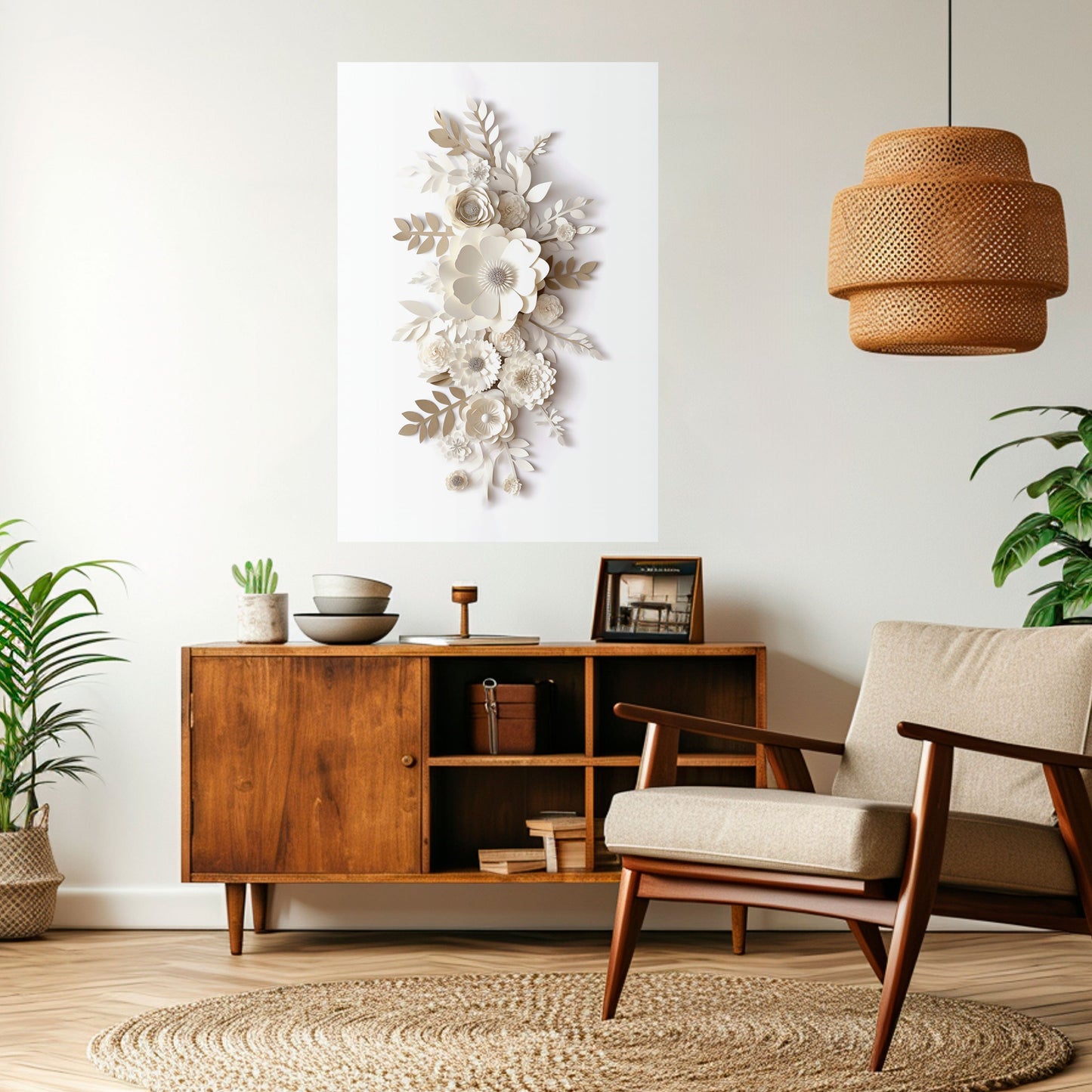 BLUSHING BOUQUET Poster verticale staccabile e attaccabile