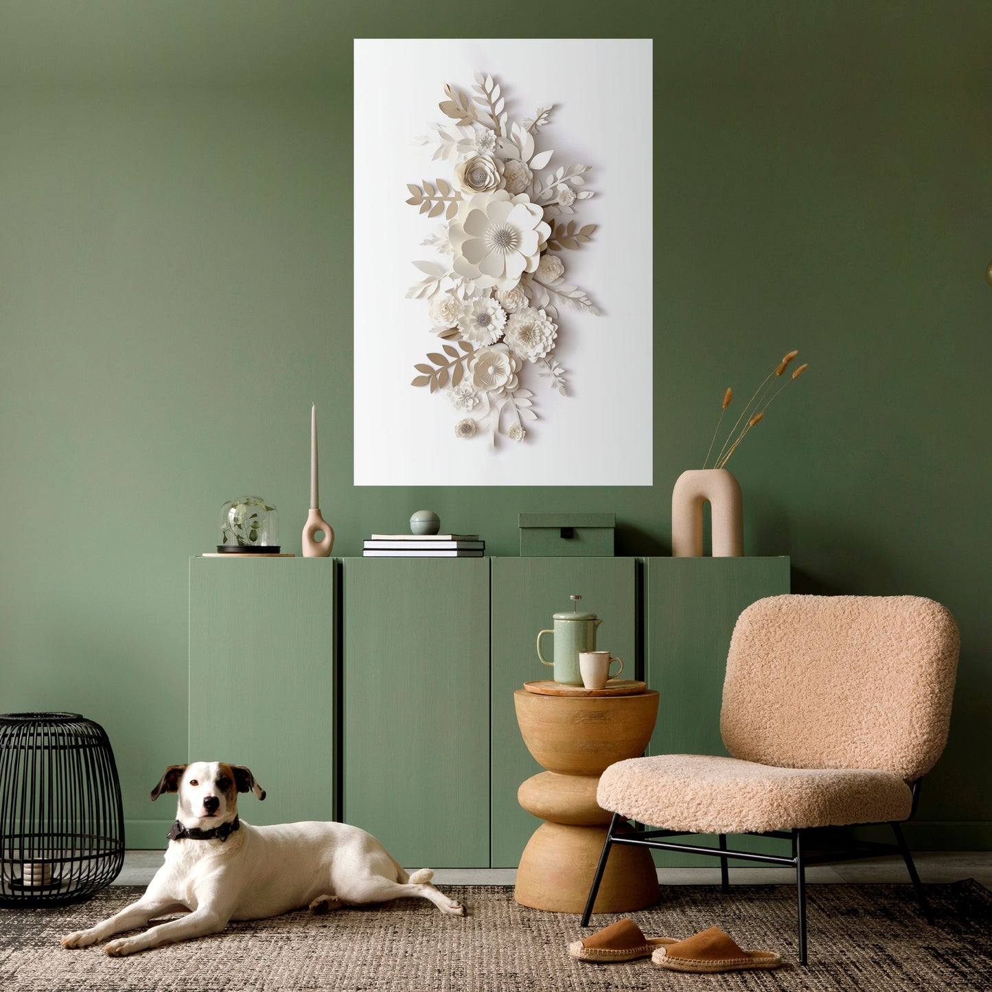 BLUSHING BOUQUET Poster verticale staccabile e attaccabile