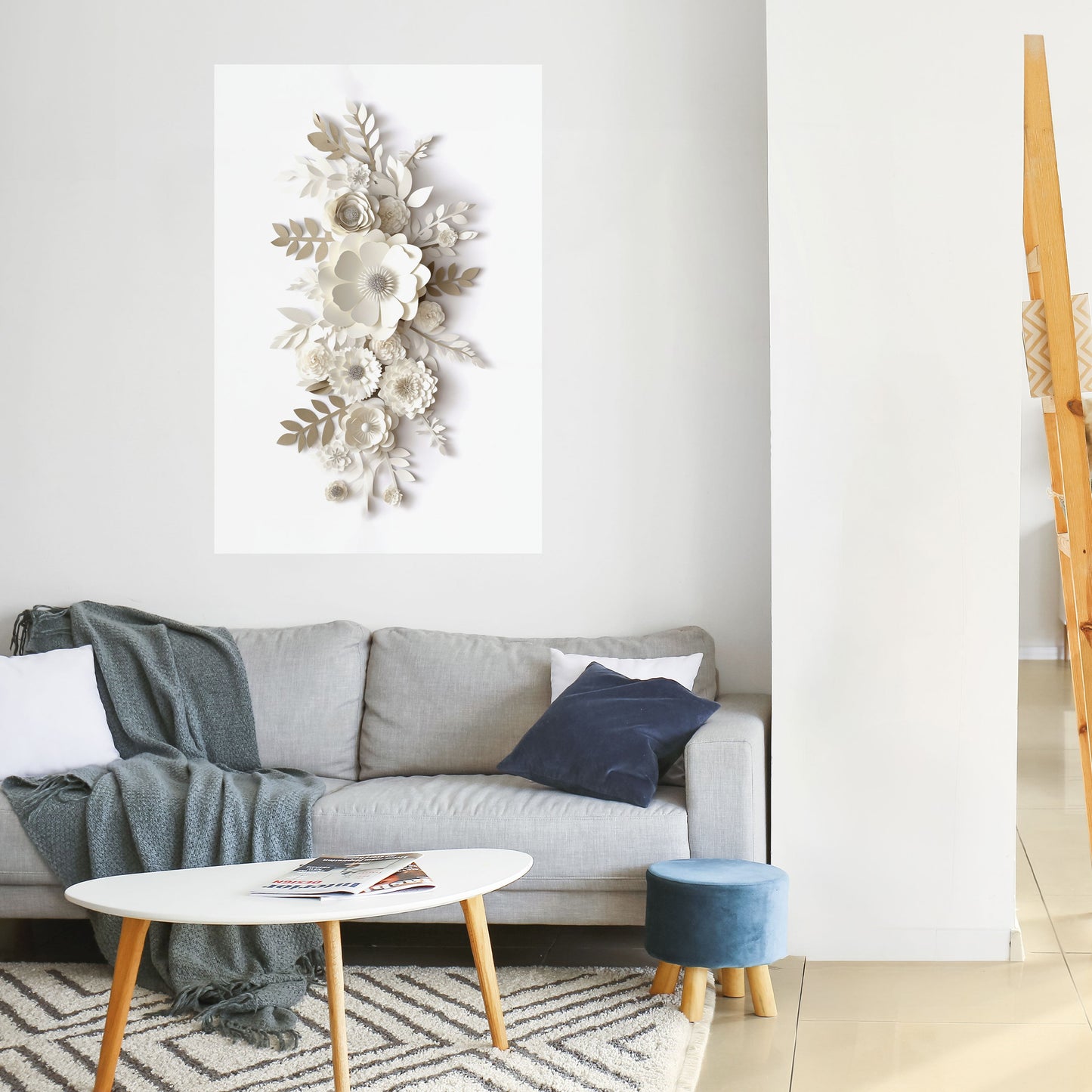 BLUSHING BOUQUET Poster verticale staccabile e attaccabile