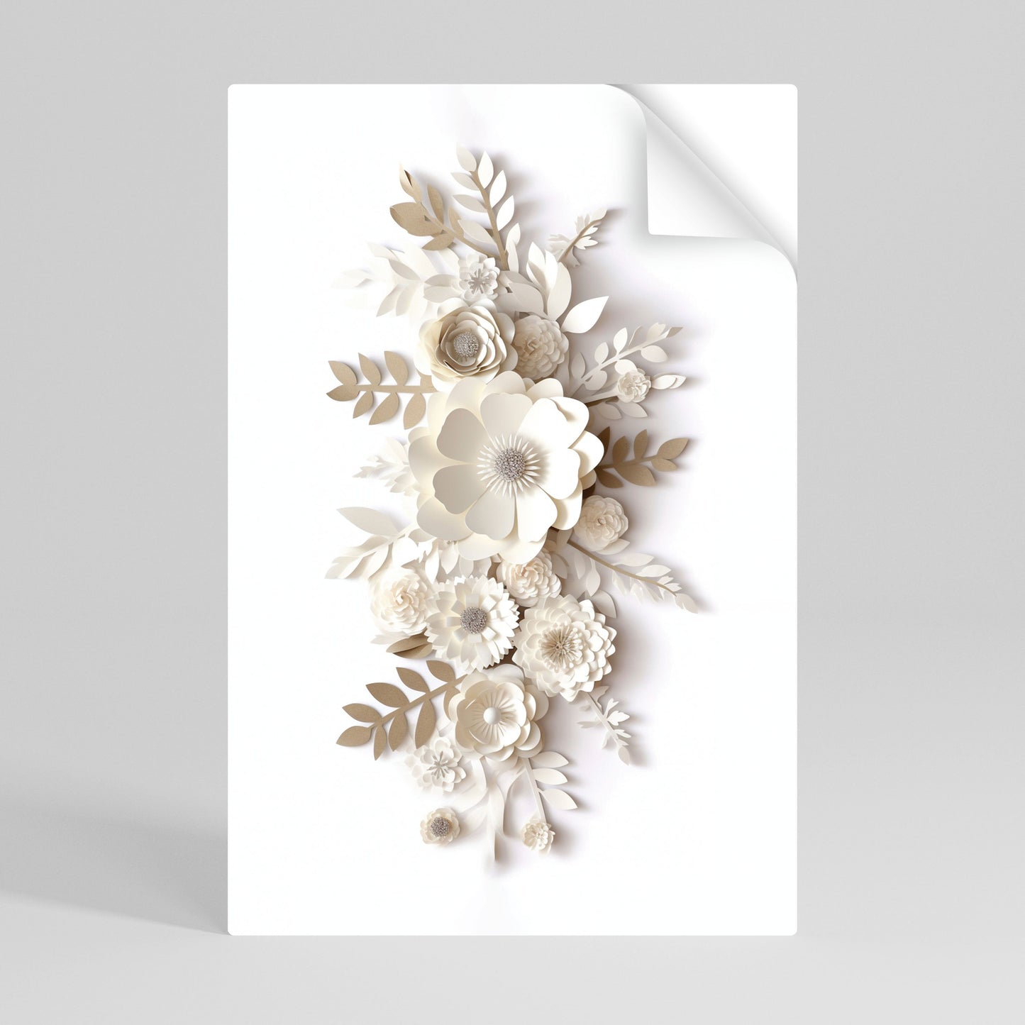 BLUSHING BOUQUET Poster verticale staccabile e attaccabile
