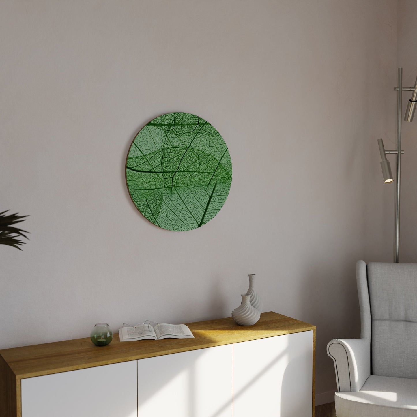 VEINS OF LIFE Round Wall Art
