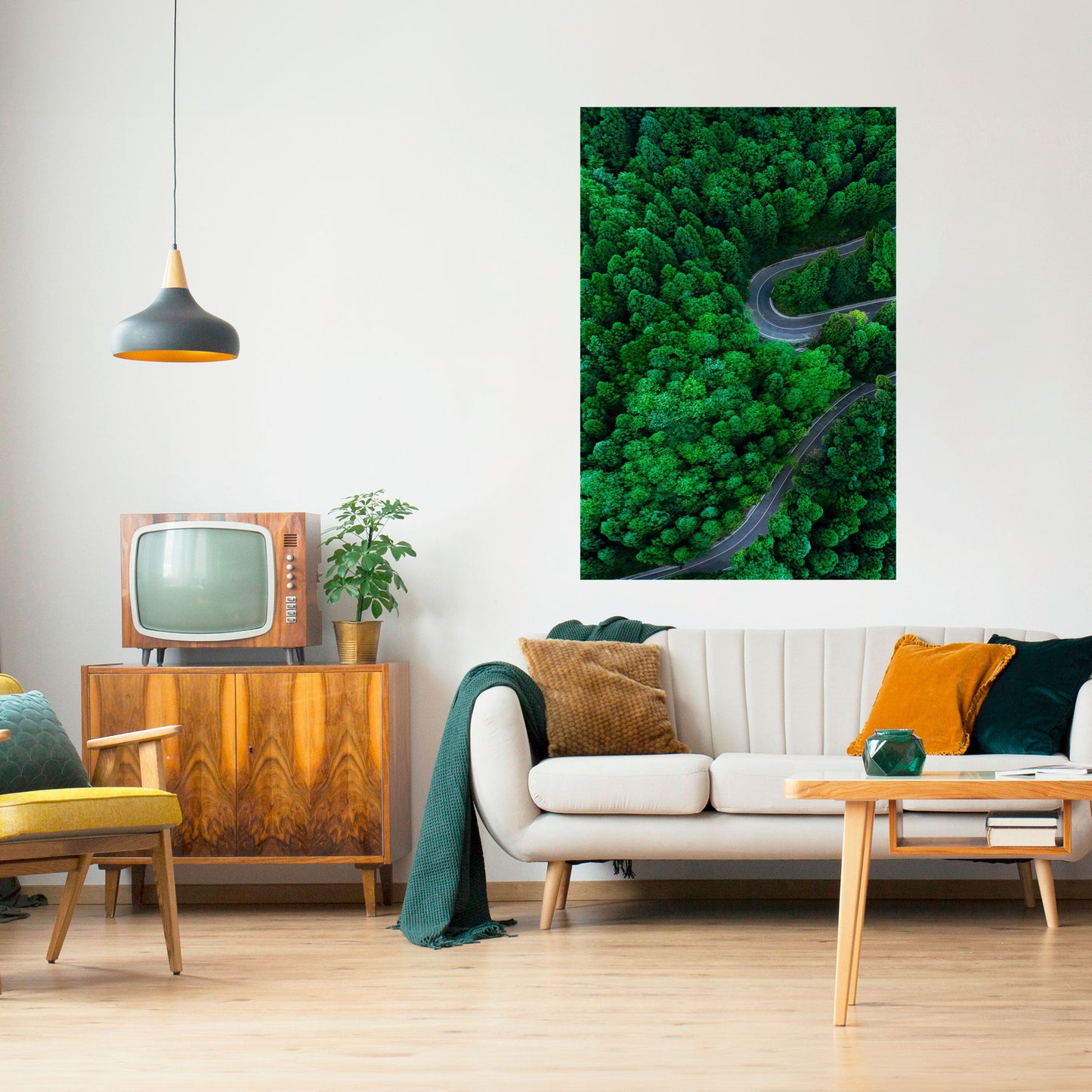 Poster verticale staccabile e attaccabile ENCHANTED FOREST RIDE