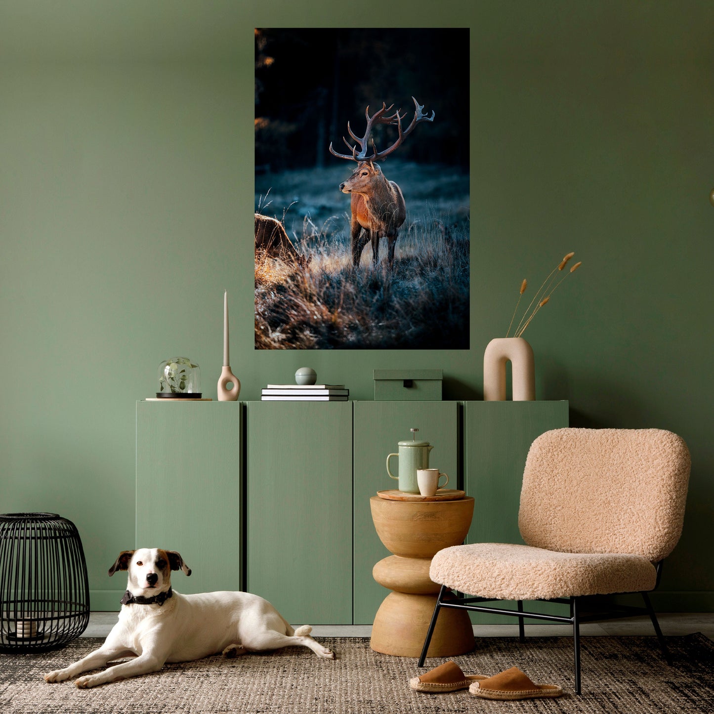 Poster verticale staccabile e attaccabile ANTLERED REGALITY