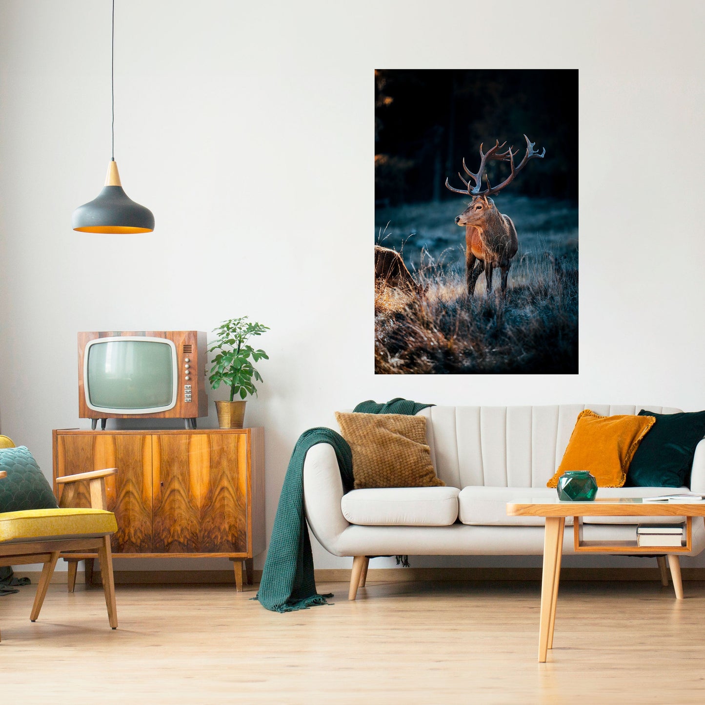 Poster verticale staccabile e attaccabile ANTLERED REGALITY