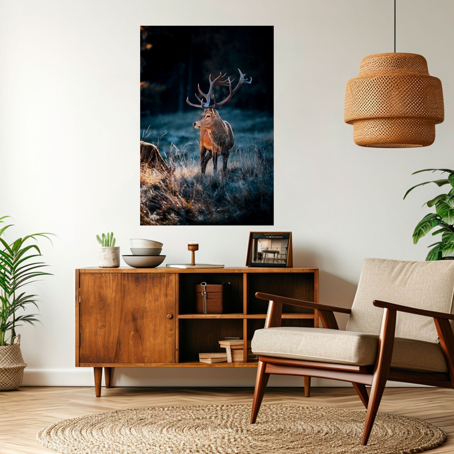 Poster verticale staccabile e attaccabile ANTLERED REGALITY