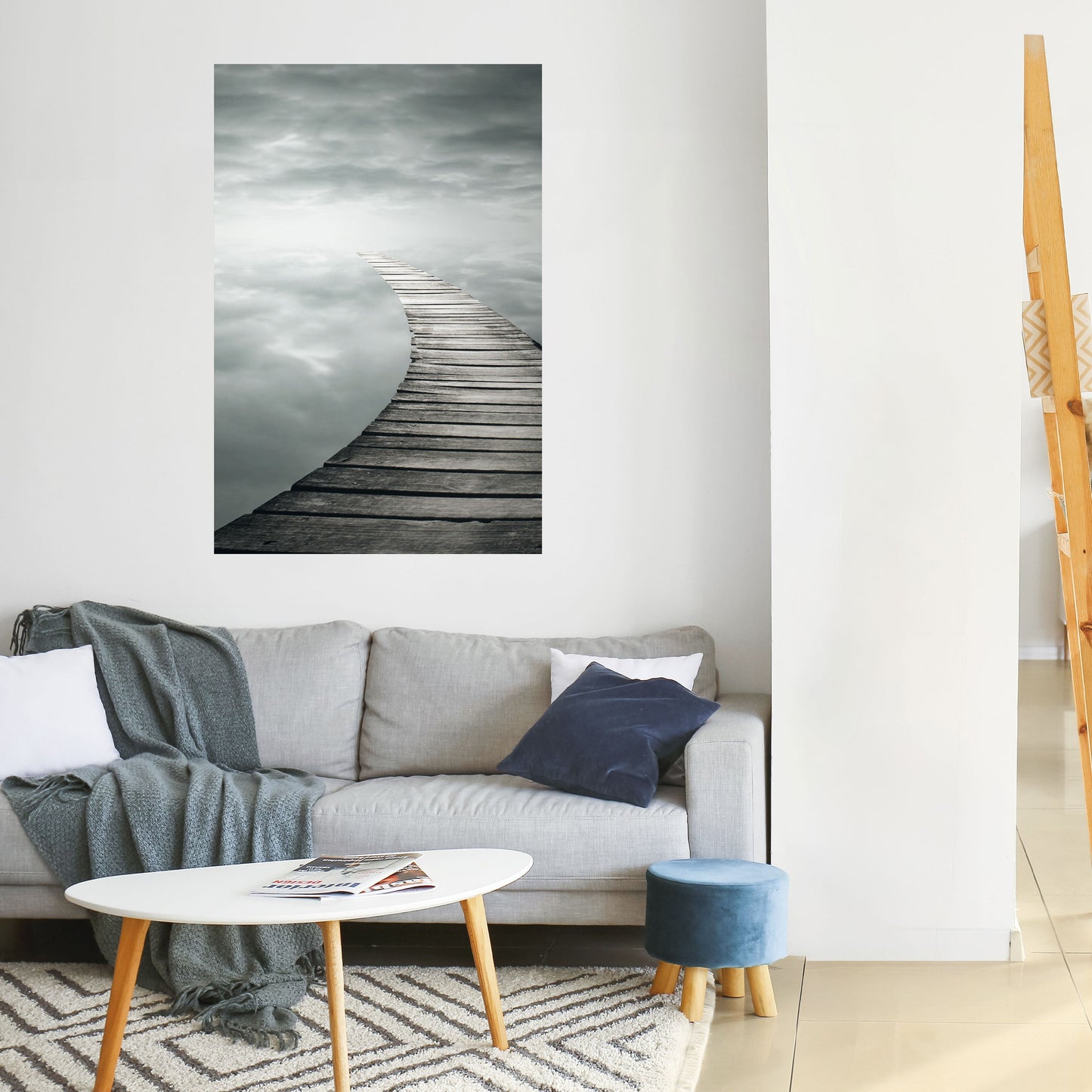 Poster verticale staccabile e attaccabile "Whispering Pathways"