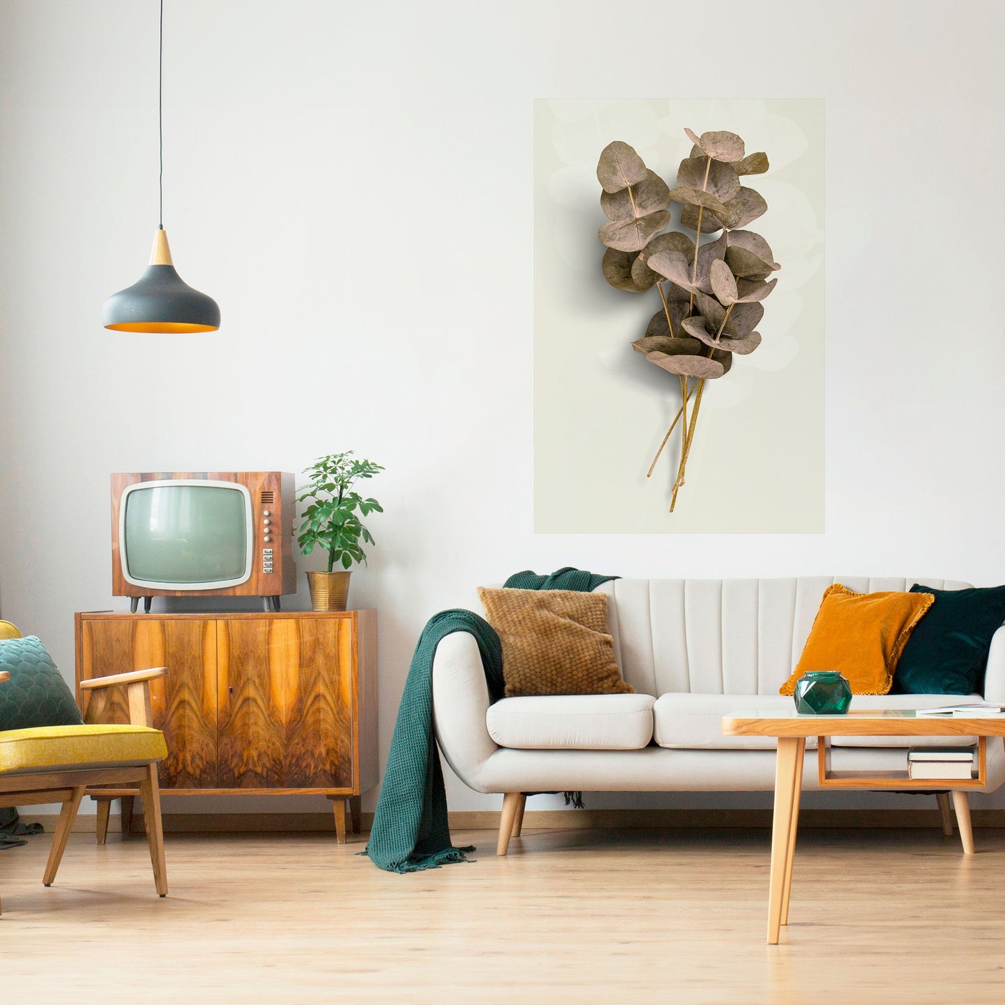 Poster verticale staccabile e attaccabile TIMELESS GREENERY