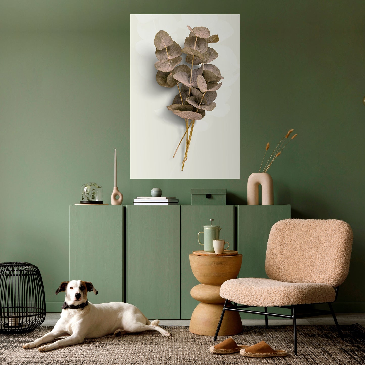 Poster verticale staccabile e attaccabile TIMELESS GREENERY