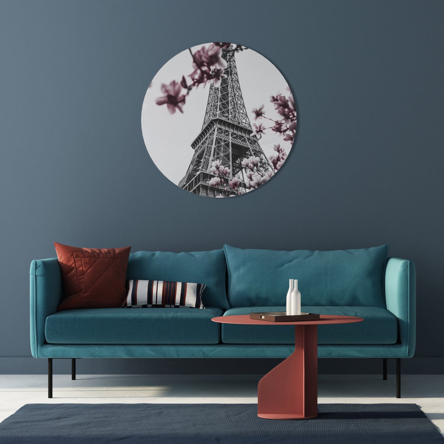 Decorazione murale rotonda EIFFEL IN BLOOM