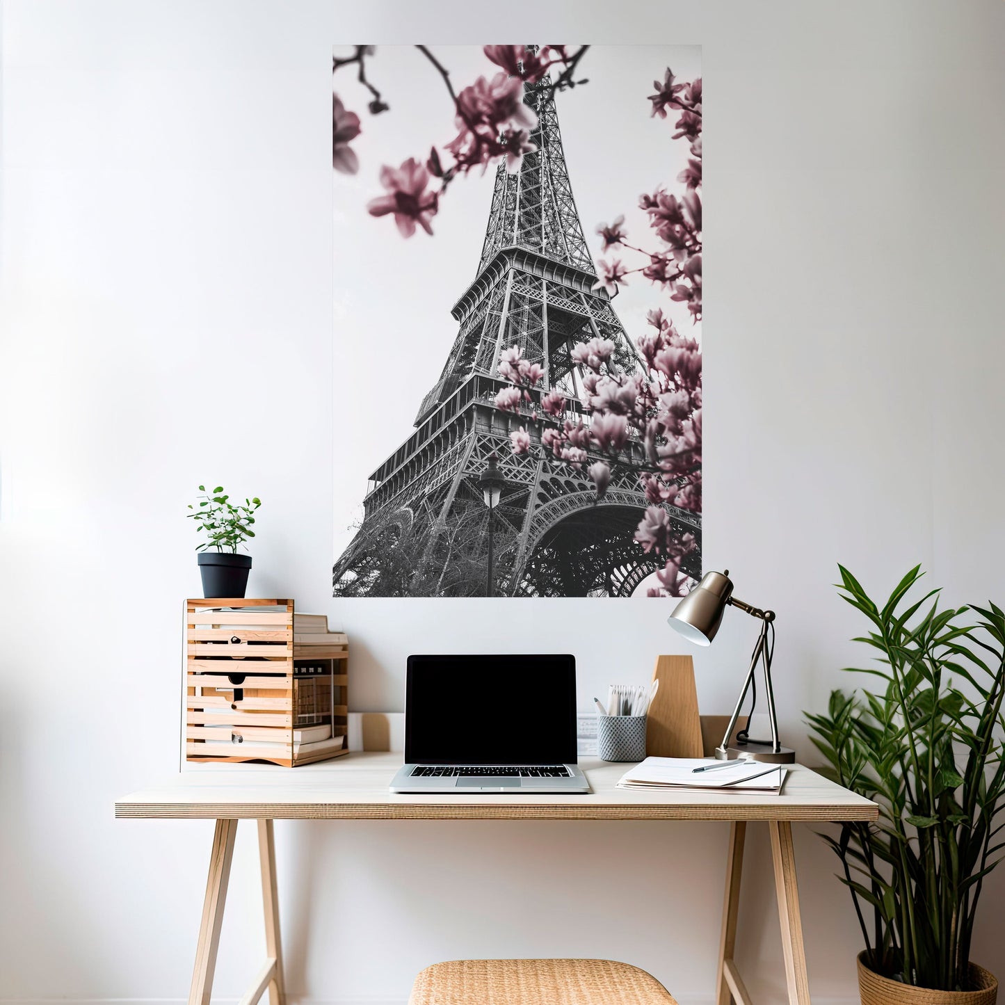 Poster verticale staccabile e attaccabile EIFFEL IN BLOOM