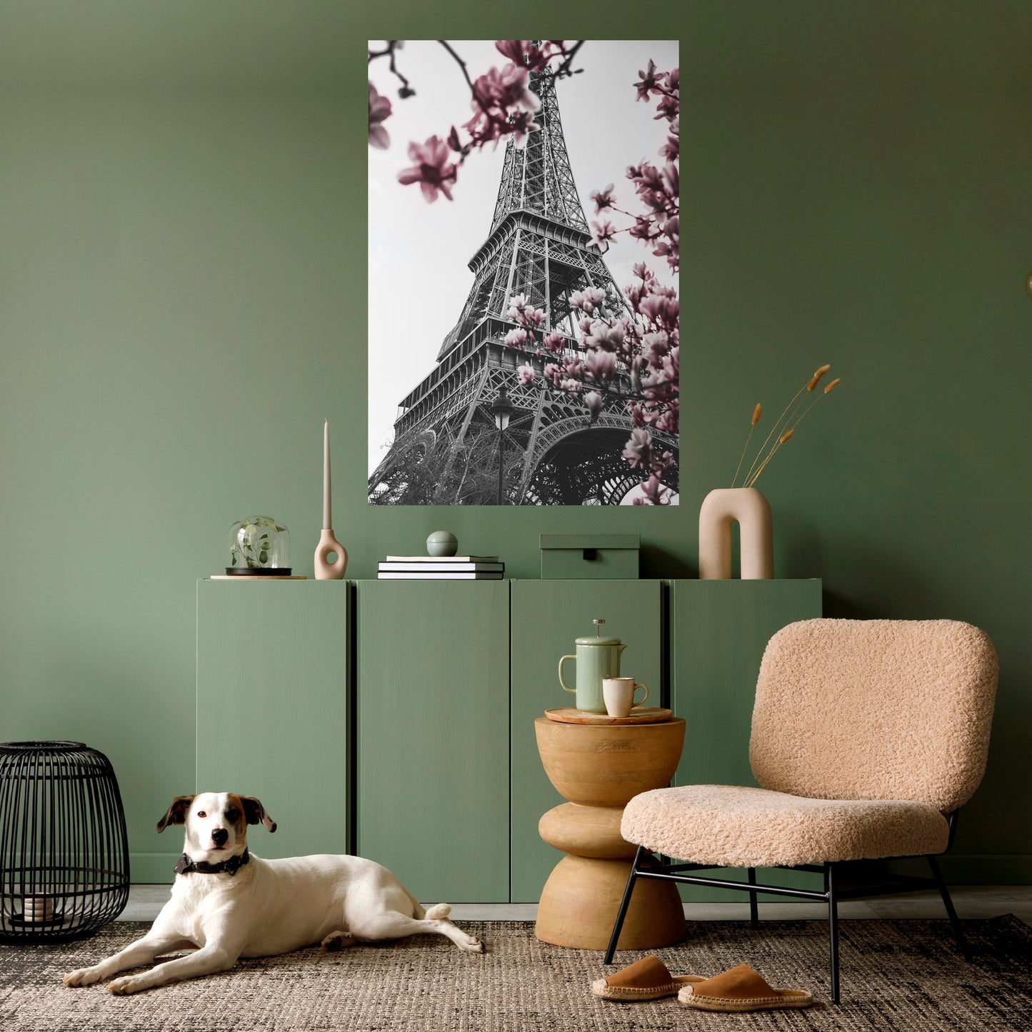Poster verticale staccabile e attaccabile EIFFEL IN BLOOM